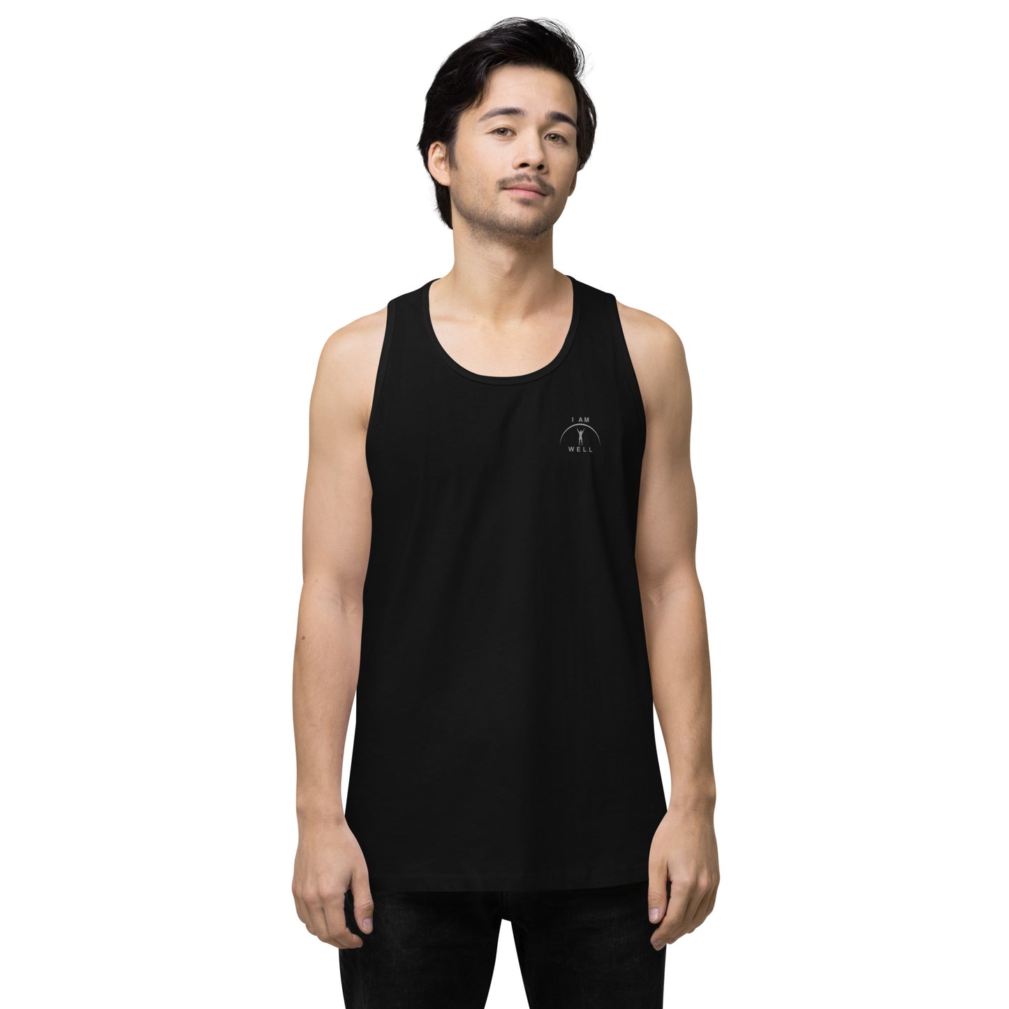 I AM Well Men’s Premium 100% Organic Cotton Tank Top w/ Grey Logo - (multiple color options)