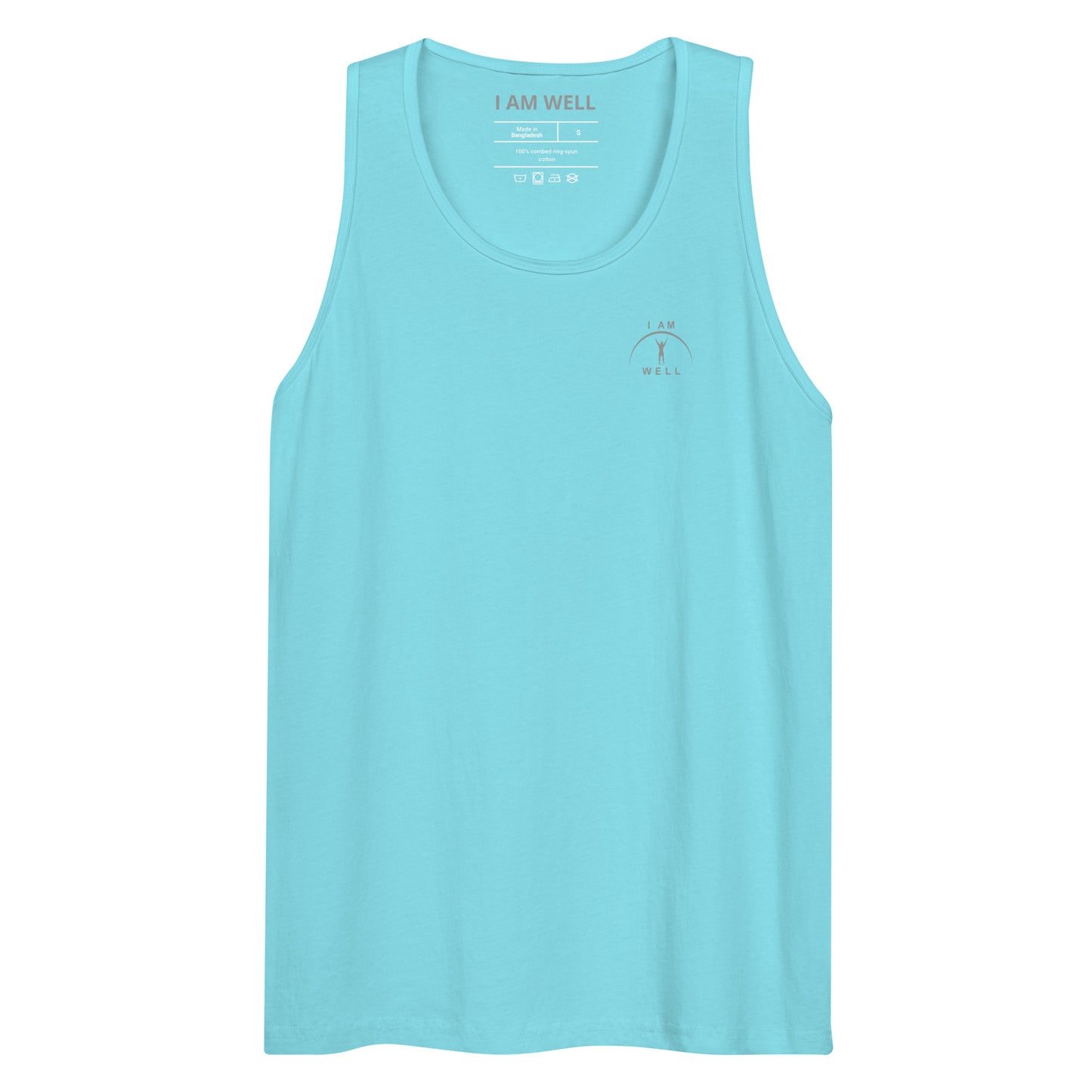 I AM Well Men’s Premium 100% Organic Cotton Tank Top w/ Grey Logo - (multiple color options)