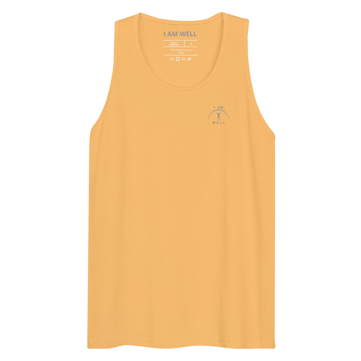 I AM Well Men’s Premium 100% Organic Cotton Tank Top w/ Grey Logo - (multiple color options)