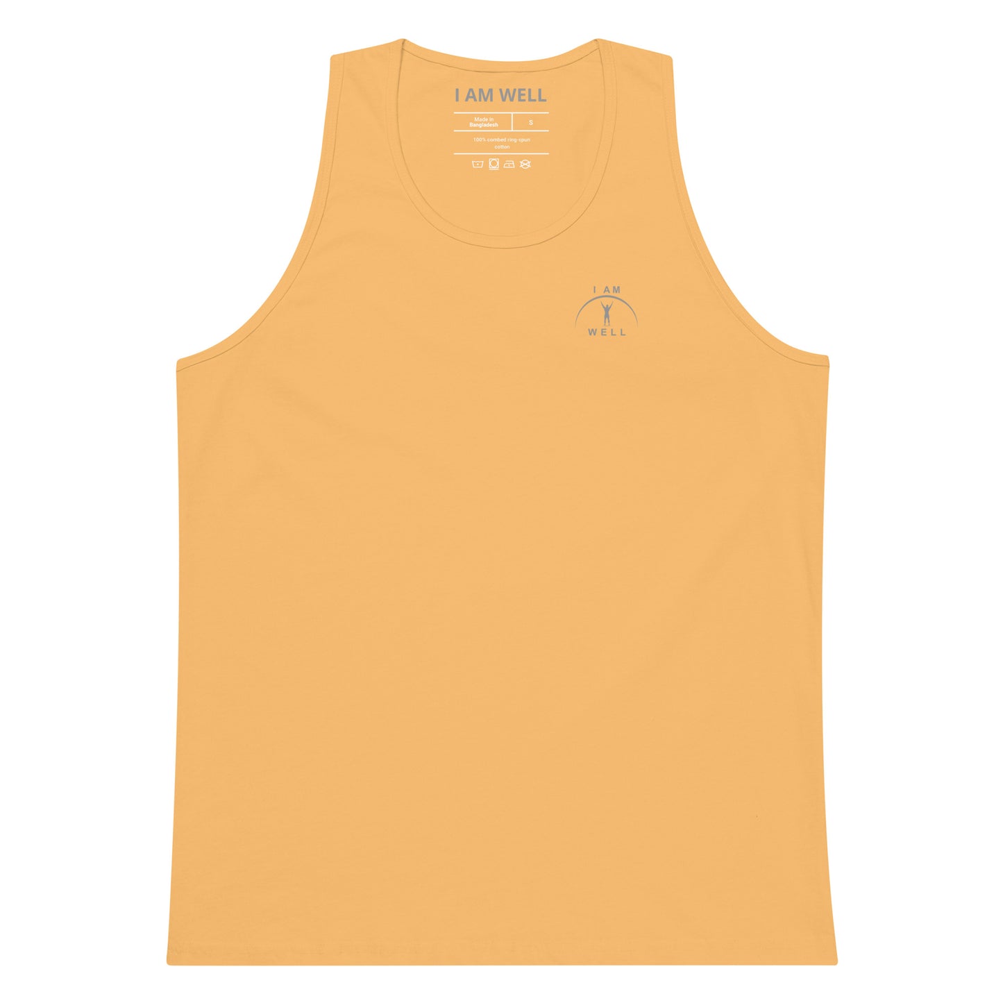 I AM Well Men’s Premium 100% Organic Cotton Tank Top w/ Grey Logo - (multiple color options)