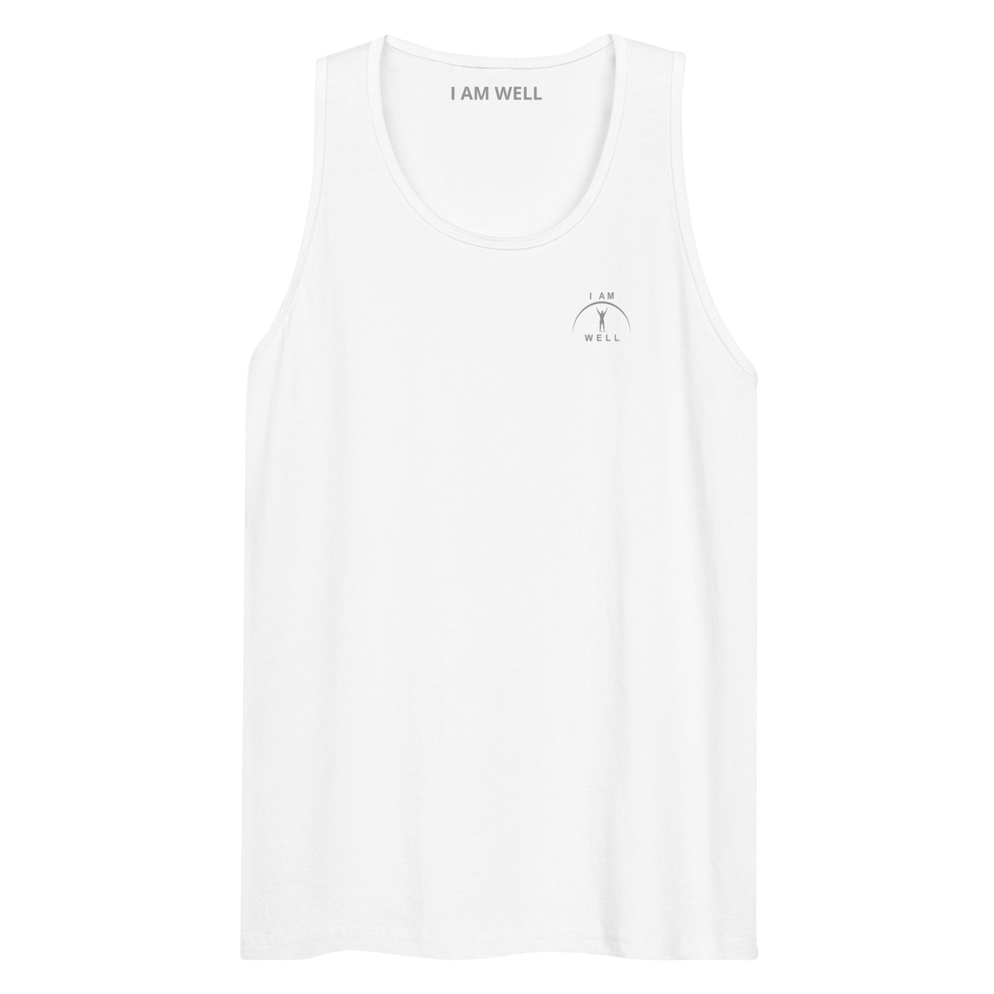 I AM Well Men’s Premium 100% Organic Cotton Tank Top w/ Grey Logo - (multiple color options)