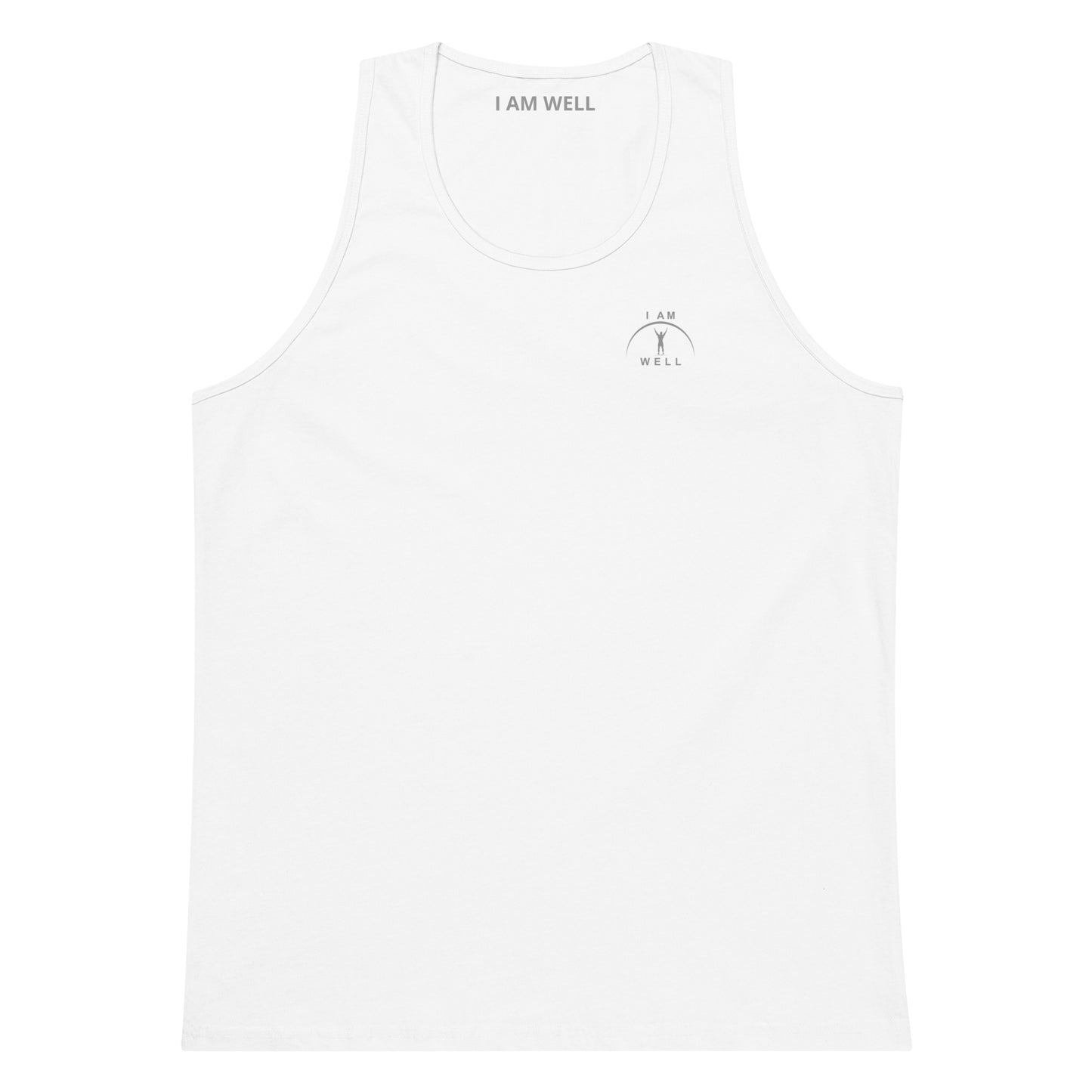 I AM Well Men’s Premium 100% Organic Cotton Tank Top w/ Grey Logo - (multiple color options)