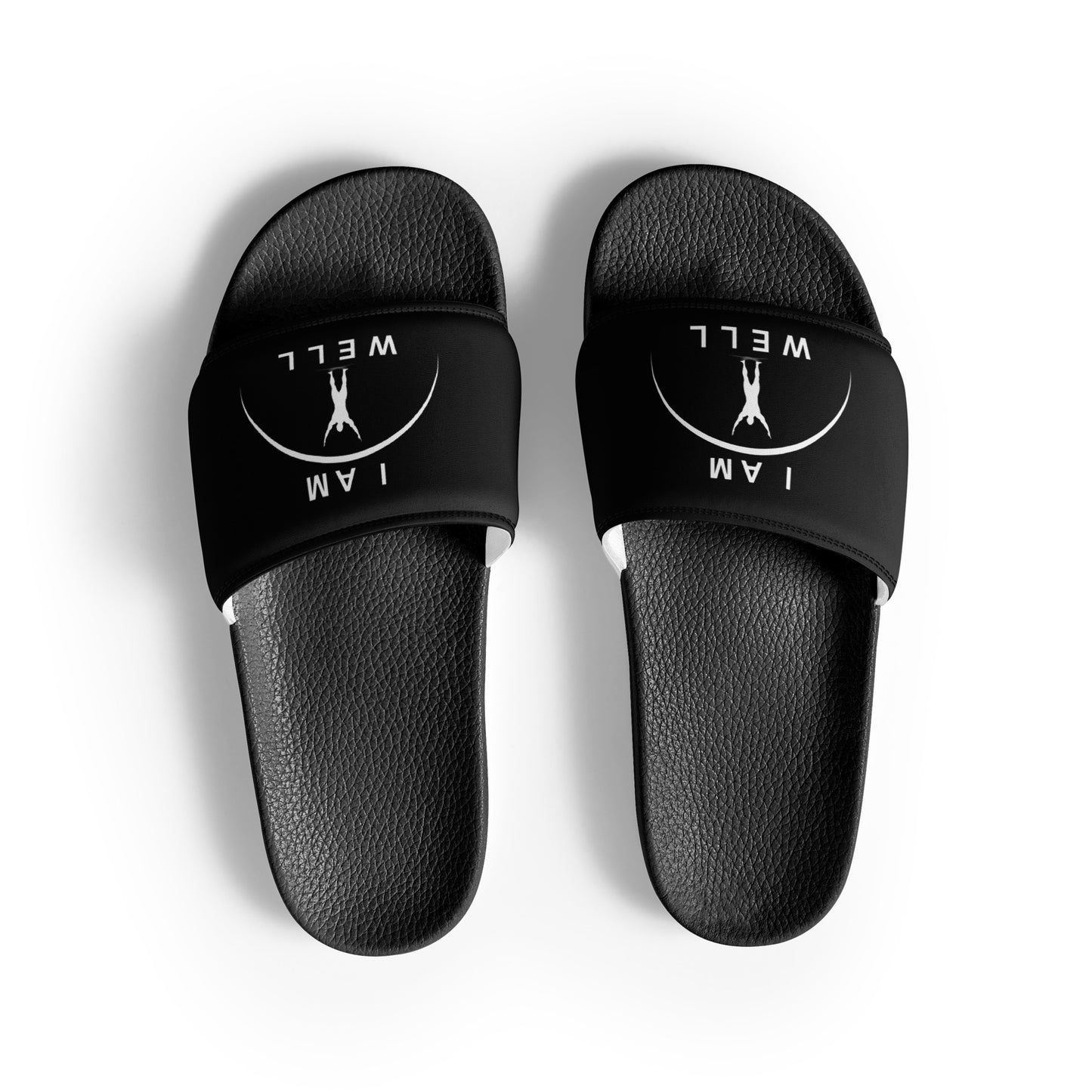 I AM WELL Men’s Slides - Black w/ White Logo