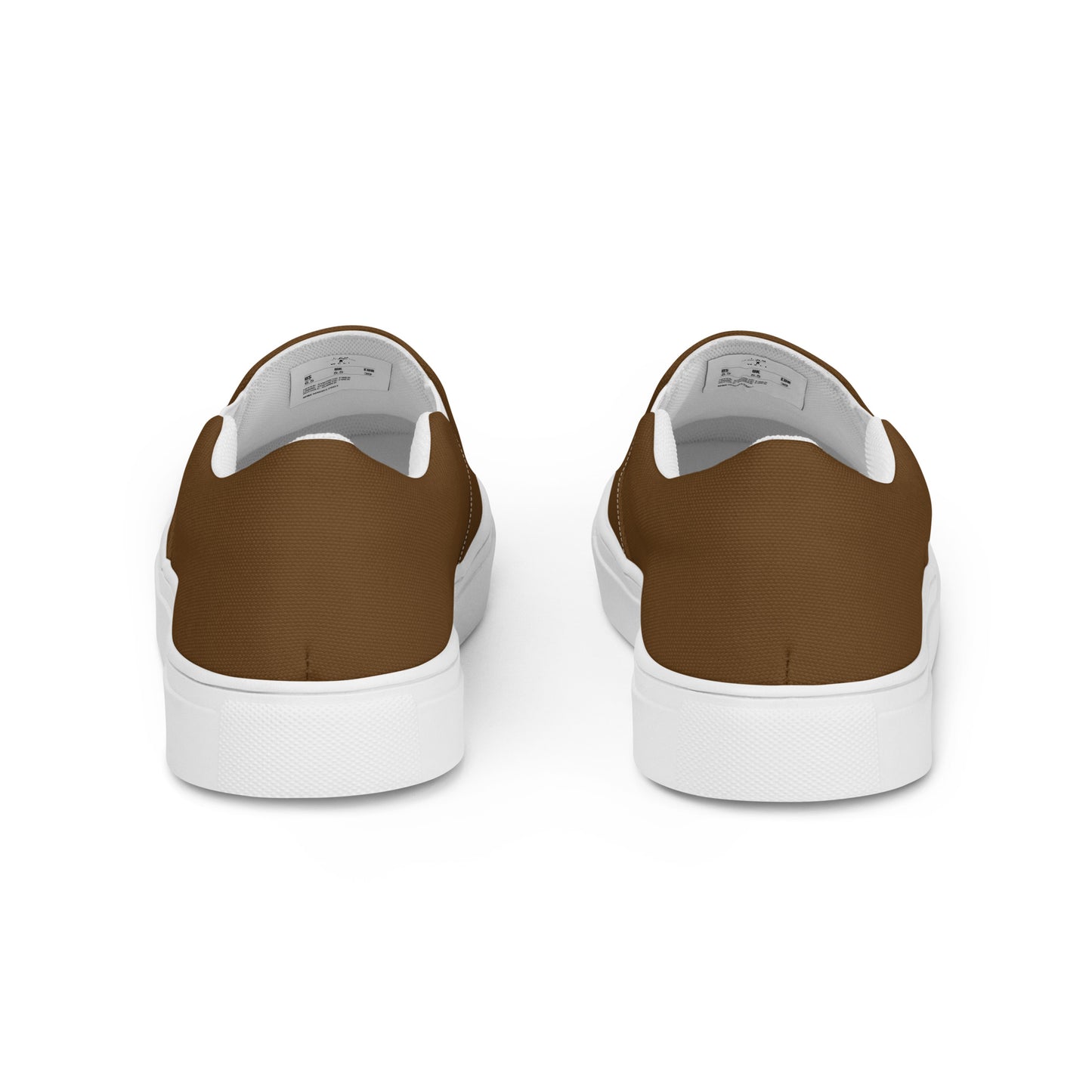 I AM WELL Men’s Slip-on Canvas Shoes - Brown w/ White Logo