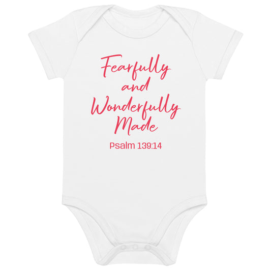 I AM WELL Baby Girls' Organic Cotton Onesie (multiple color options)