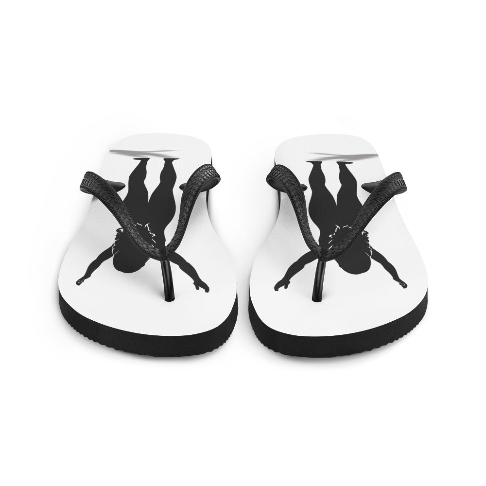 I AM WELL Women's Flip-Flops - Black Logo