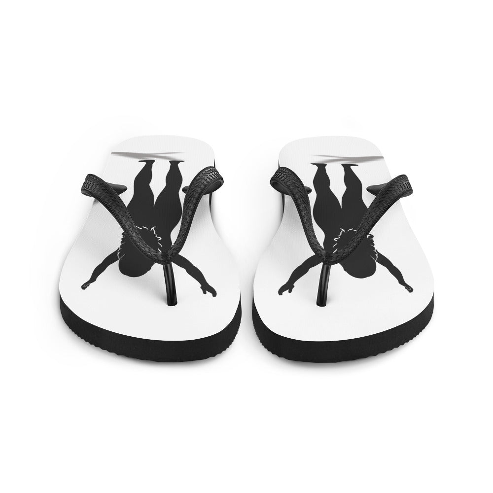 I AM WELL Women's Flip-Flops - Black Logo