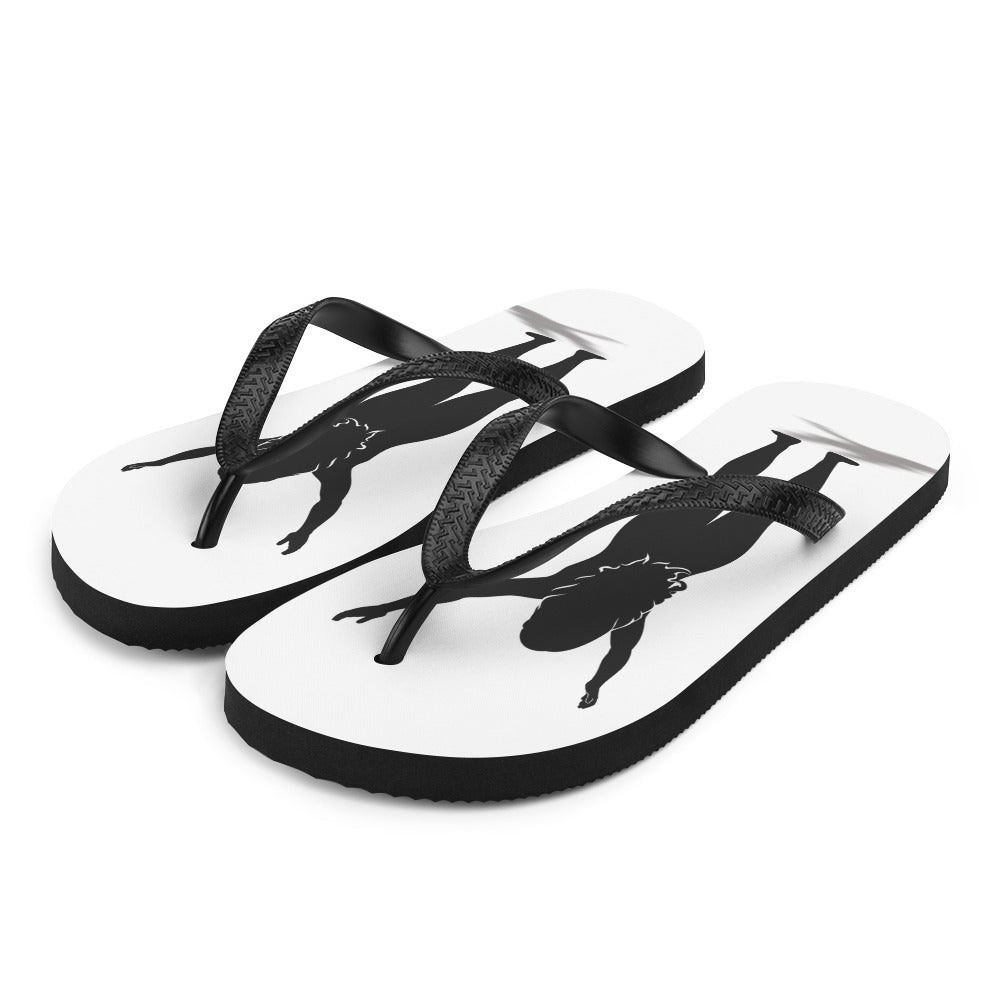 I AM WELL Women's Flip-Flops - Black Logo