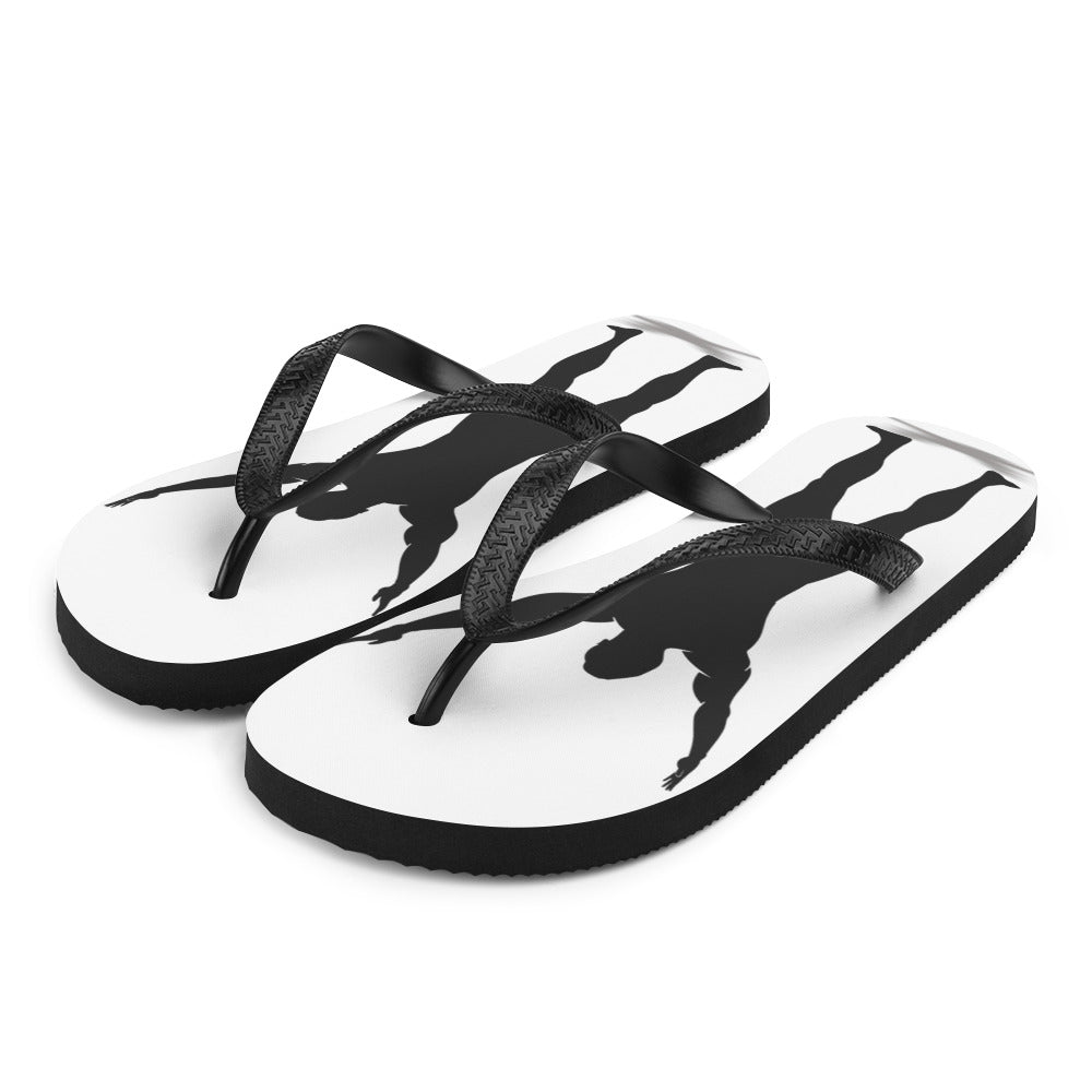 I AM WELL Men's Flip-Flops - Black Logo