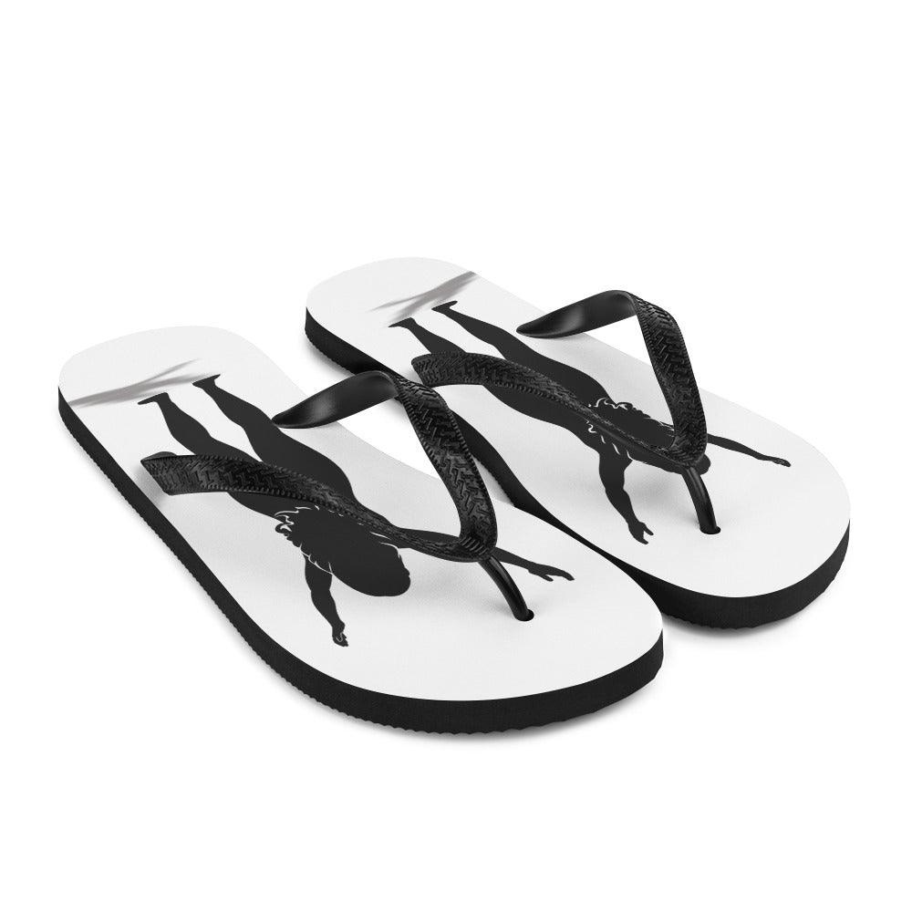 I AM WELL Women's Flip-Flops - Black Logo