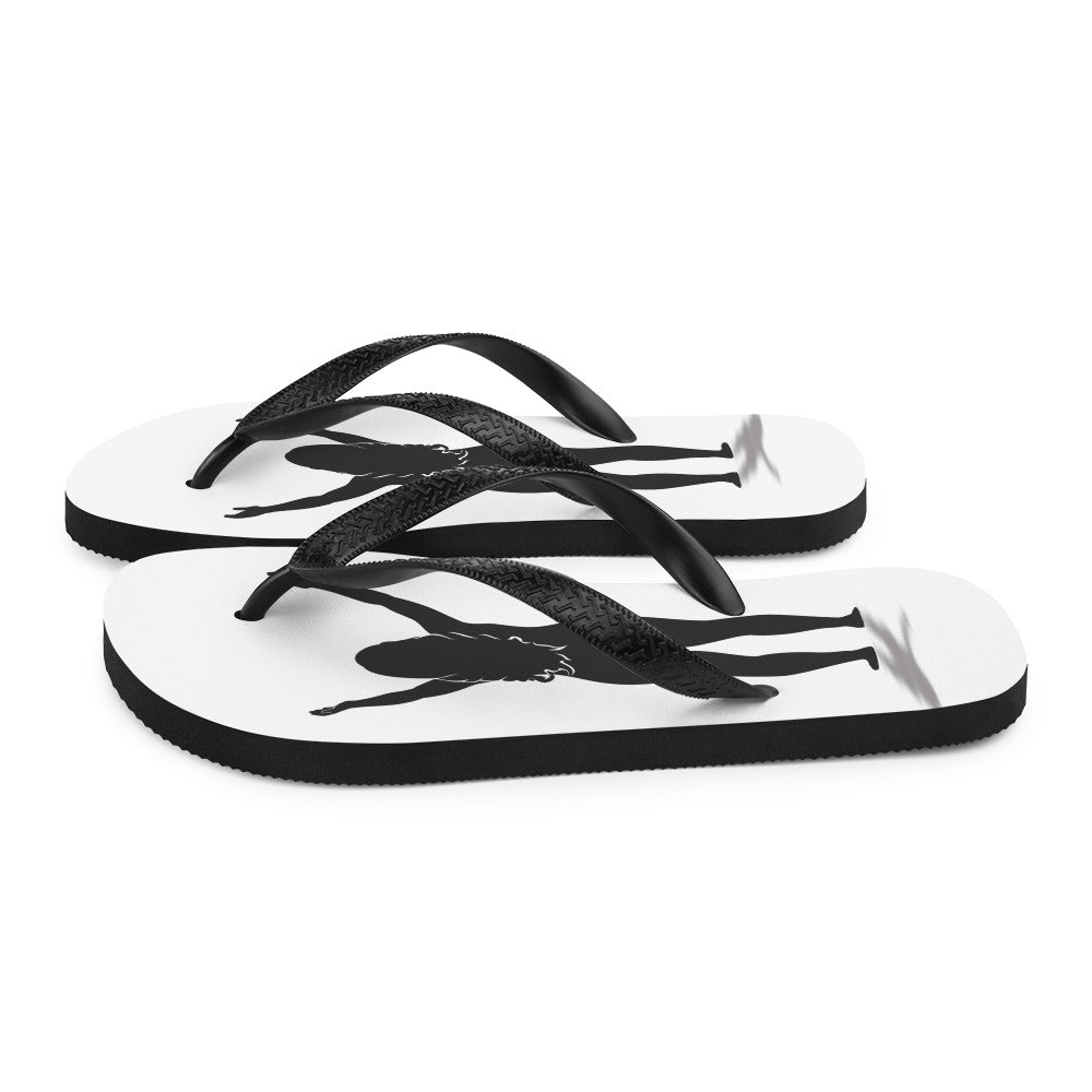 I AM WELL Women's Flip-Flops - Black Logo