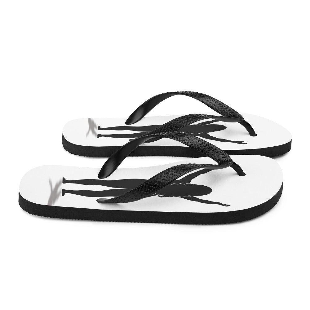 I AM WELL Women's Flip-Flops - Black Logo