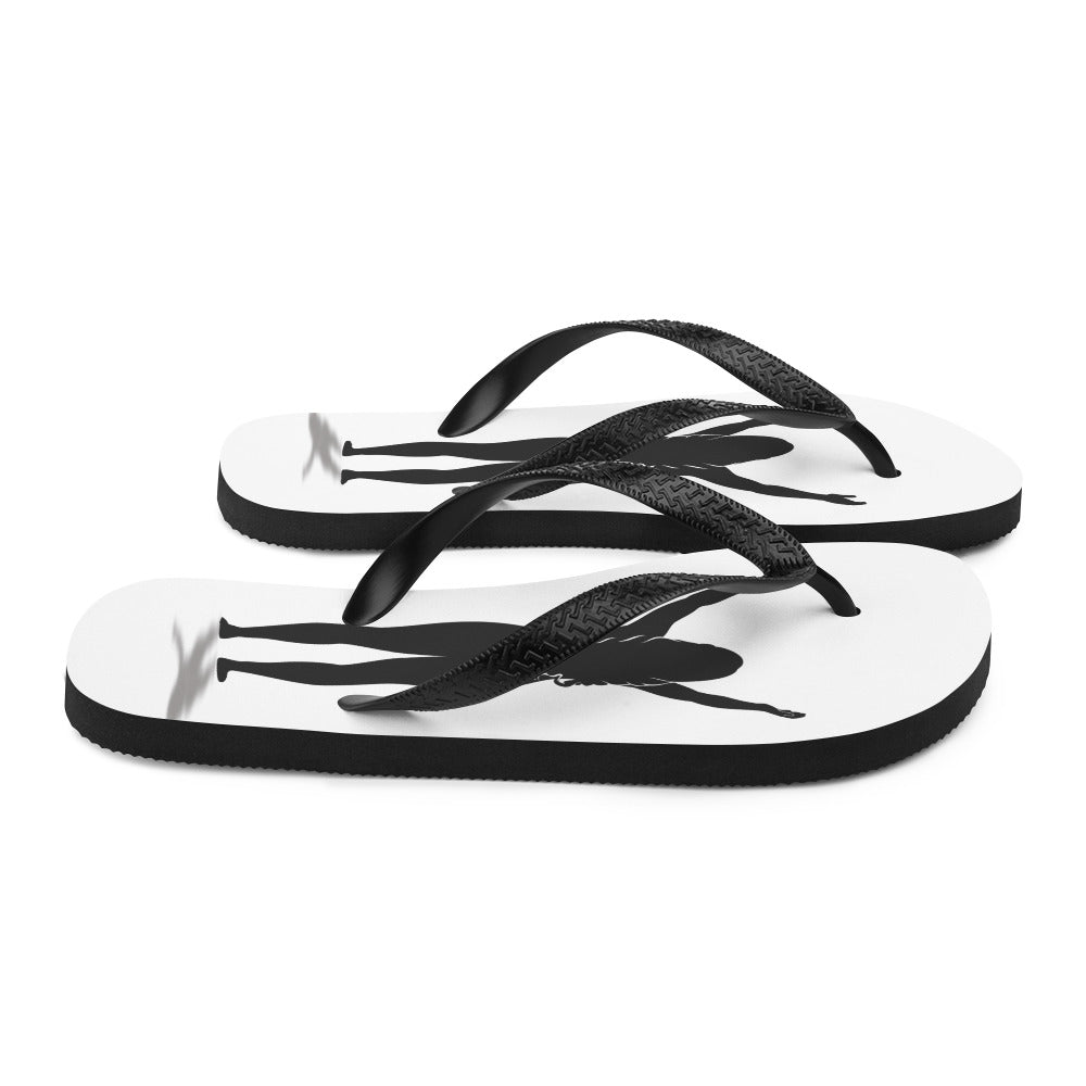 I AM WELL Women's Flip-Flops - Black Logo