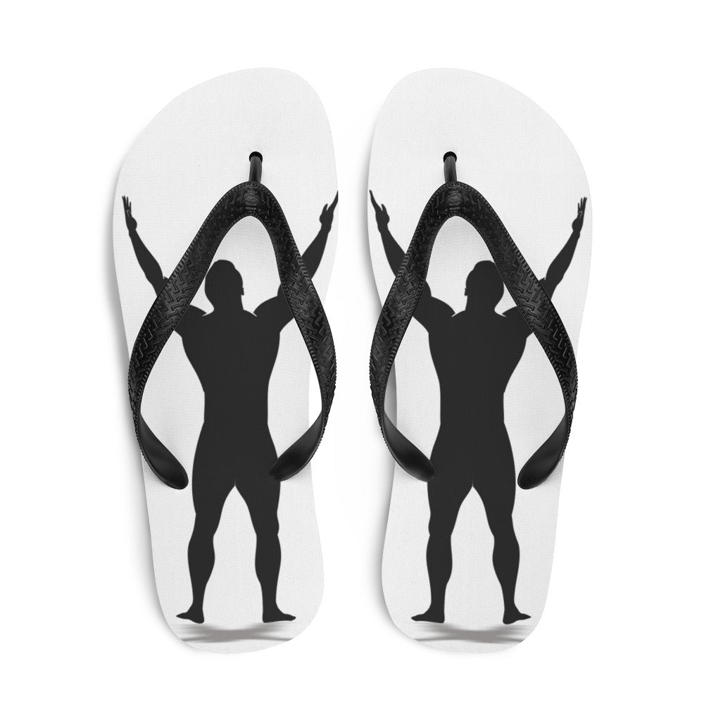 I AM WELL Men's Flip-Flops - Black Logo