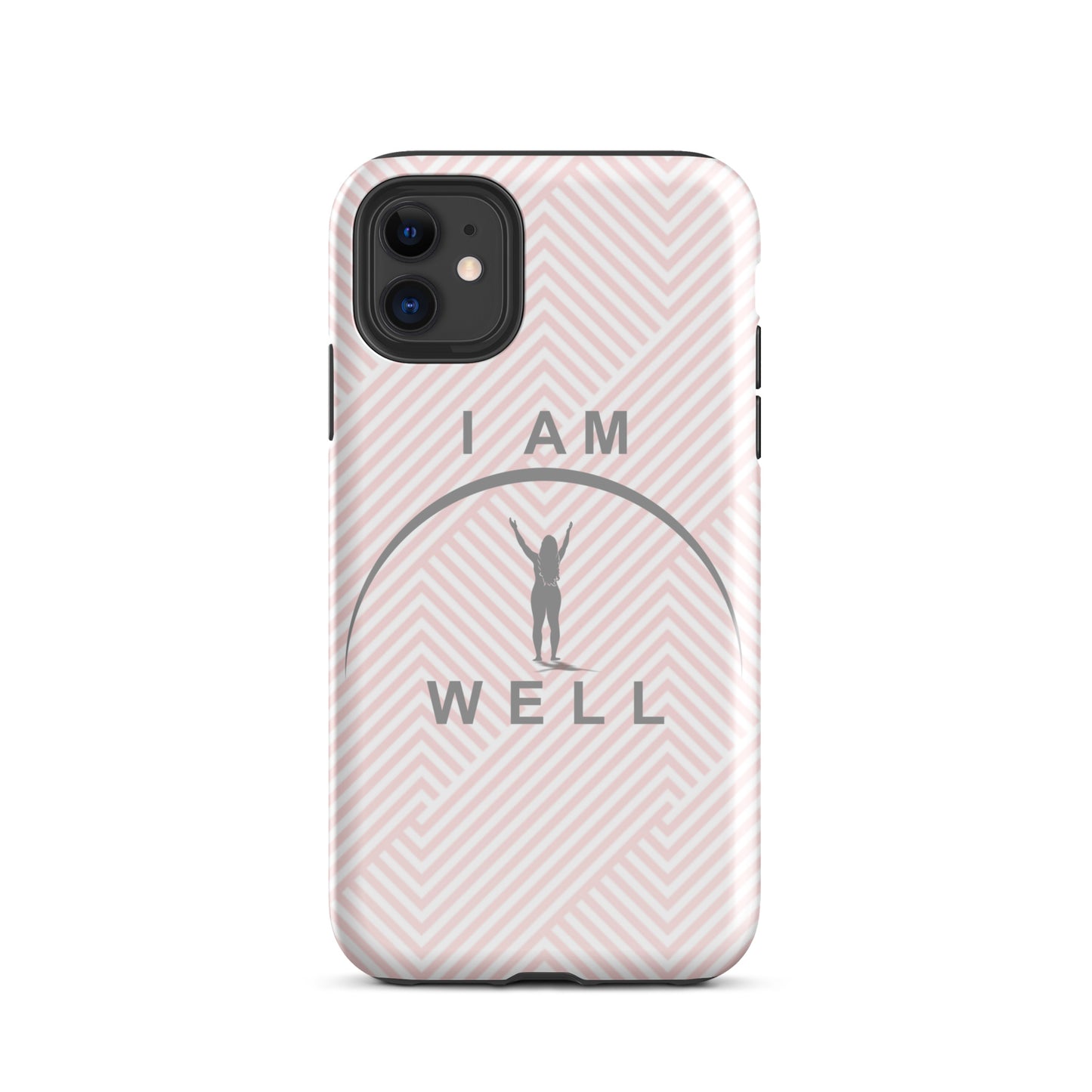 I AM WELL Tough Case for iPhone® Women's Pink w/ Grey Logo