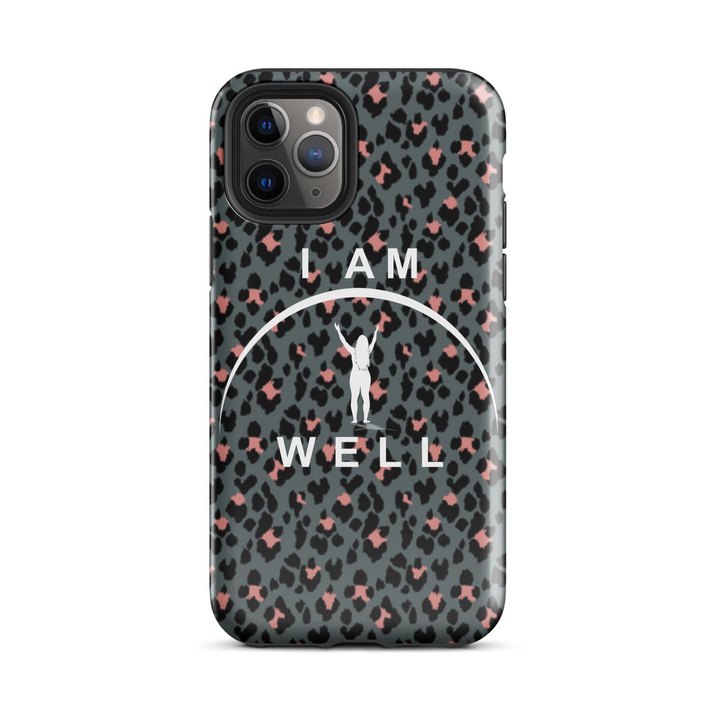 I AM WELL Tough Case for iPhone® Women's Cheetah w/ White Logo