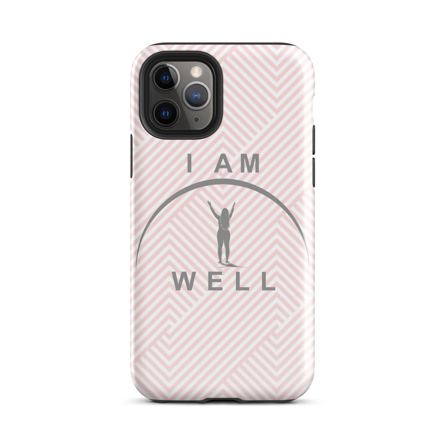 I AM WELL Tough Case for iPhone® Women's Pink w/ Grey Logo