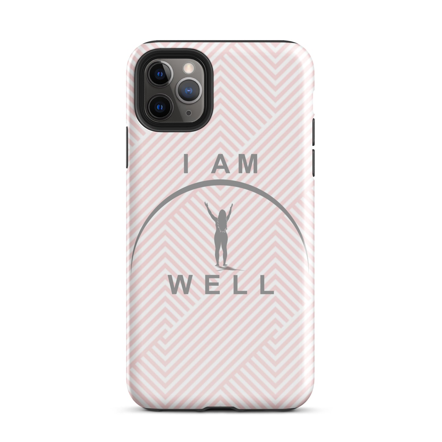 I AM WELL Tough Case for iPhone® Women's Pink w/ Grey Logo