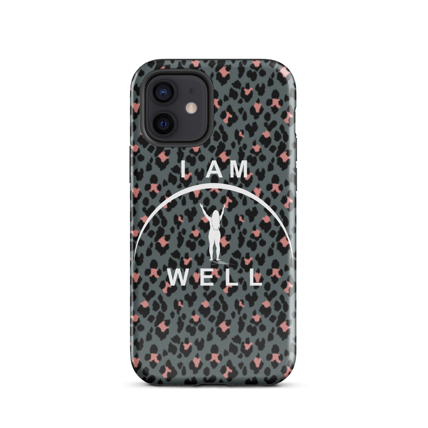 I AM WELL Tough Case for iPhone® Women's Cheetah w/ White Logo