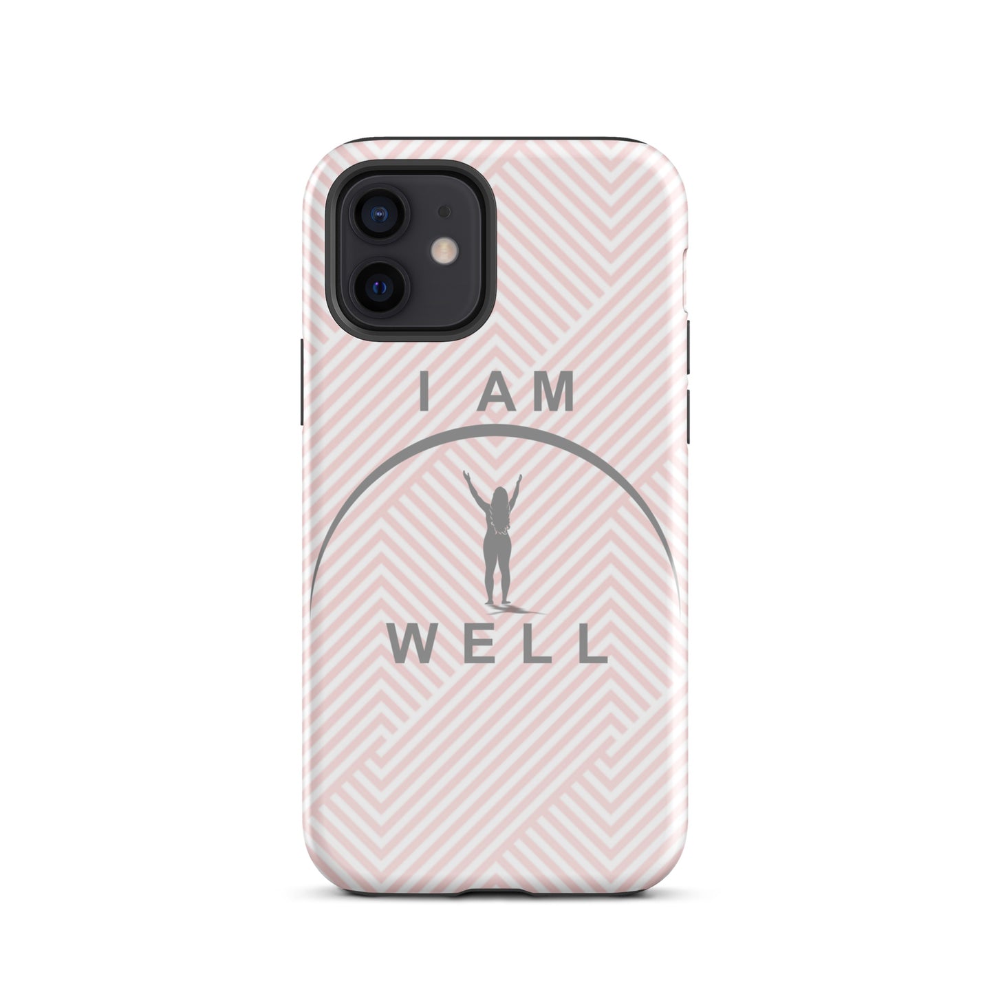 I AM WELL Tough Case for iPhone® Women's Pink w/ Grey Logo