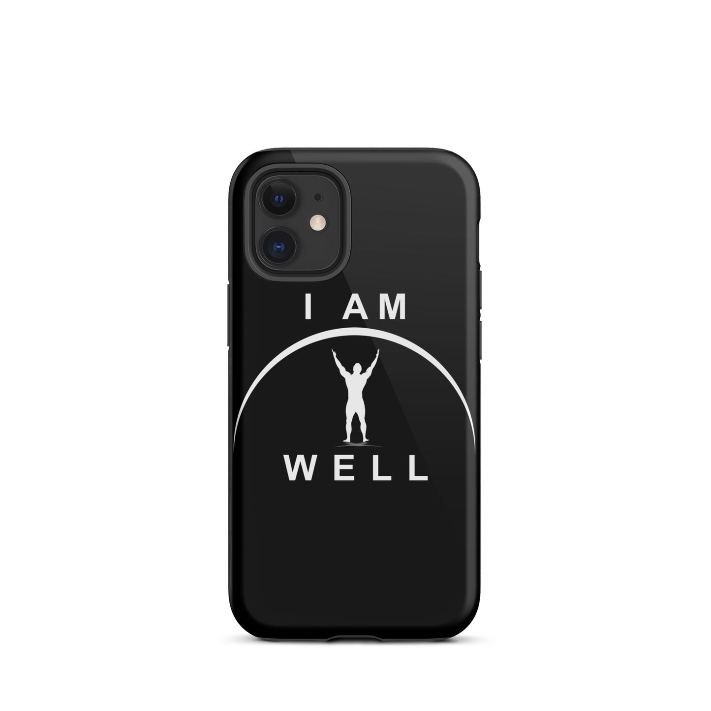 I AM WELL Tough Case for iPhone® Men's Black w/ White Logo