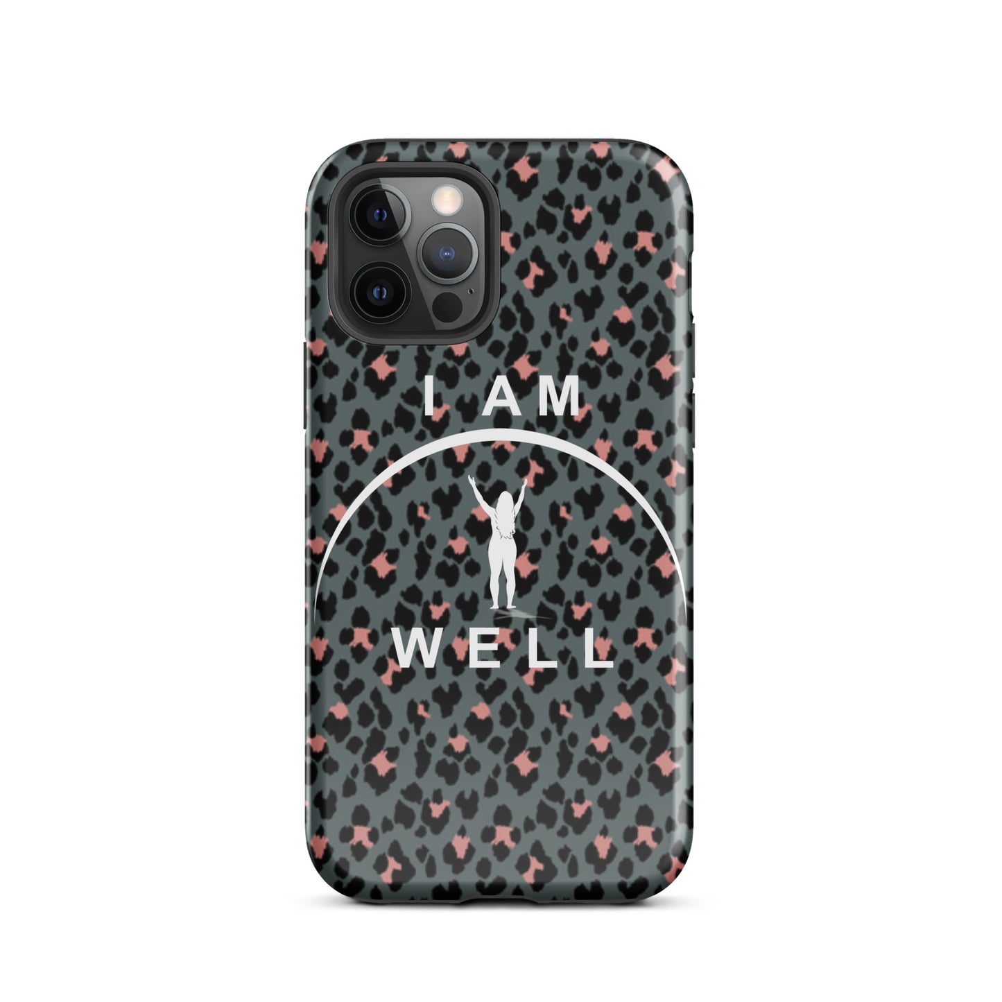 I AM WELL Tough Case for iPhone® Women's Cheetah w/ White Logo