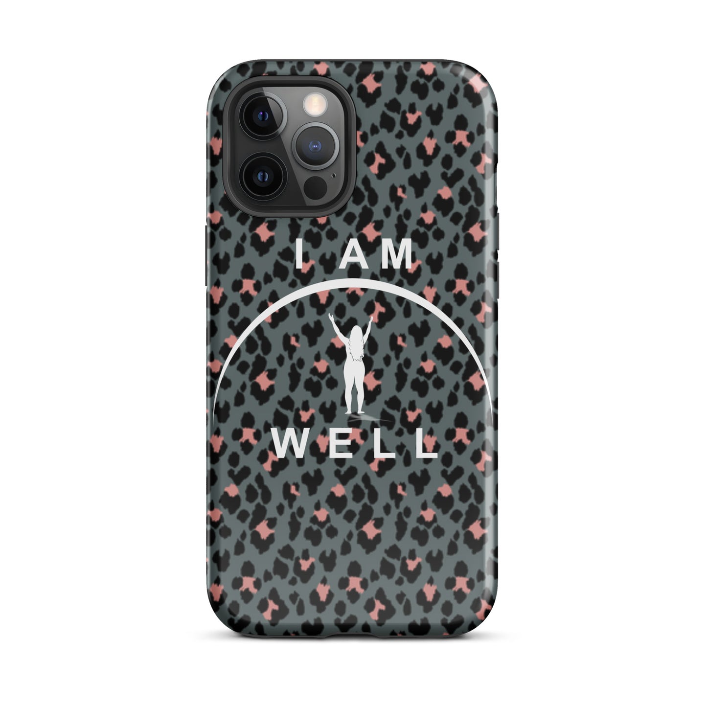 I AM WELL Tough Case for iPhone® Women's Cheetah w/ White Logo