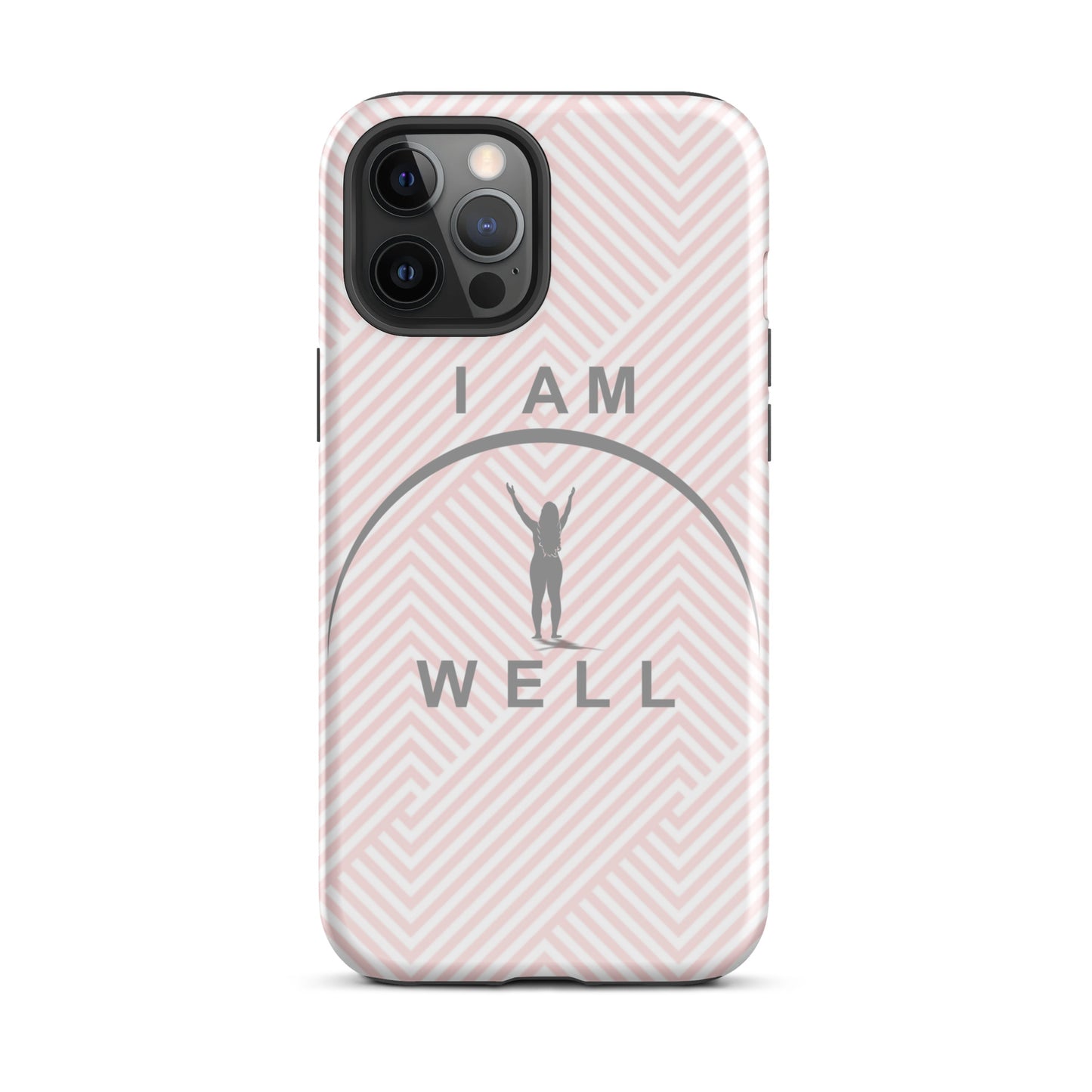 I AM WELL Tough Case for iPhone® Women's Pink w/ Grey Logo