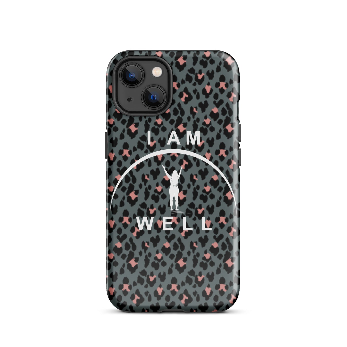 I AM WELL Tough Case for iPhone® Women's Cheetah w/ White Logo