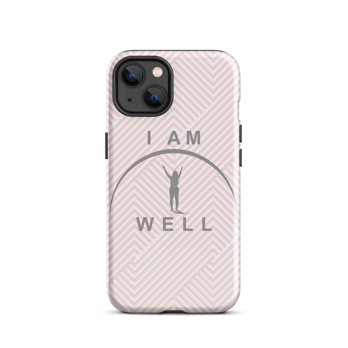 I AM WELL Tough Case for iPhone® Women's Pink w/ Grey Logo