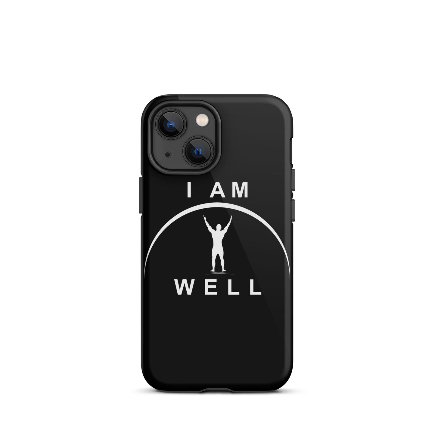 I AM WELL Tough Case for iPhone® Men's Black w/ White Logo