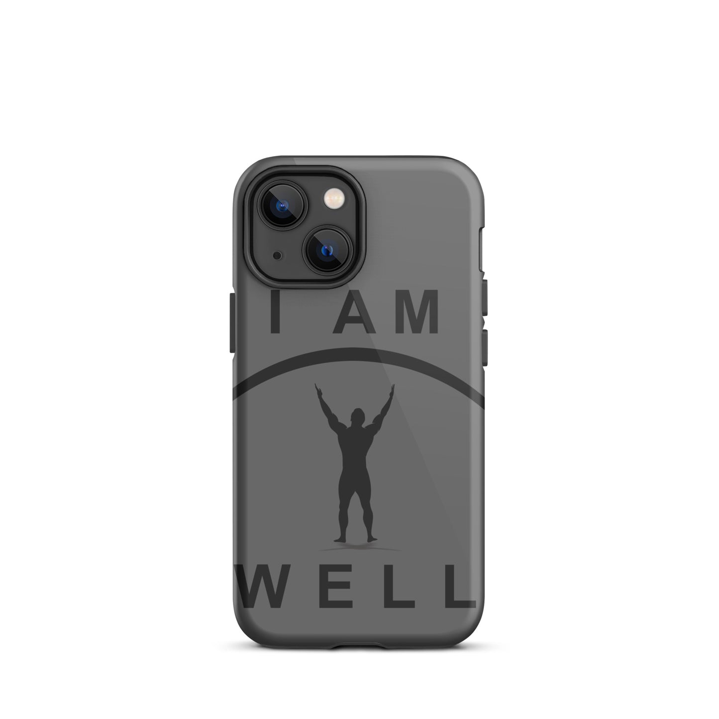 I AM WELL Tough Case for iPhone® Men's Dark Grey w/ Black Logo