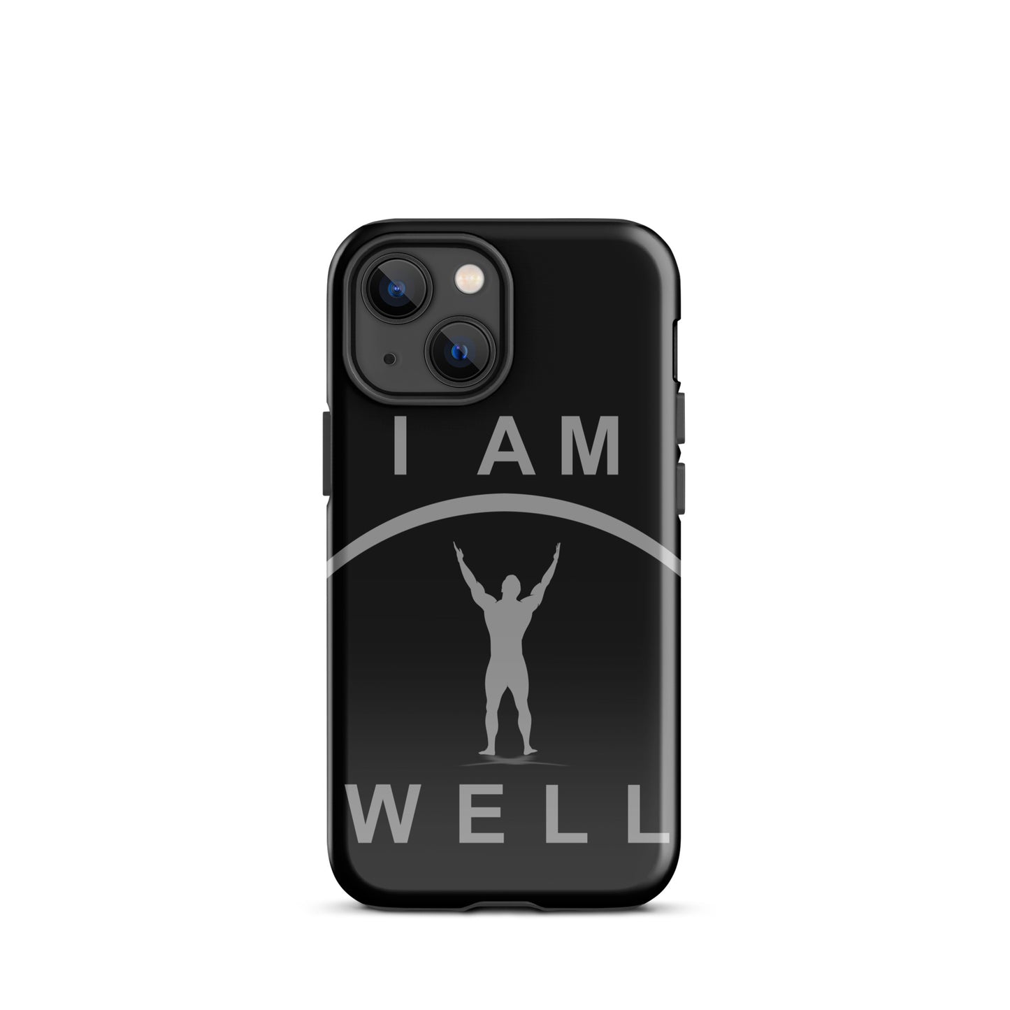 I AM WELL Tough Case for iPhone® Men's Black w/ Grey Logo