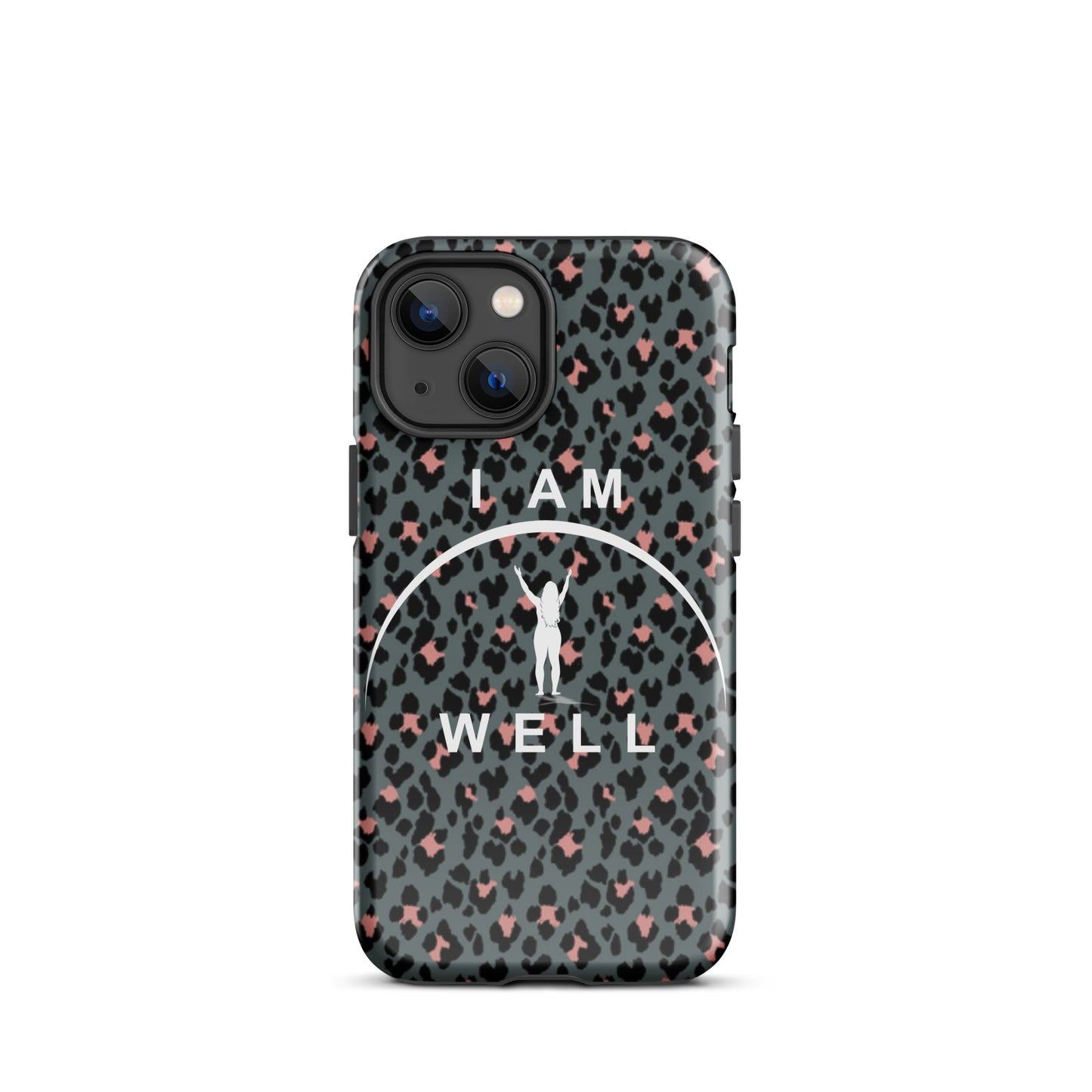 I AM WELL Tough Case for iPhone® Women's Cheetah w/ White Logo