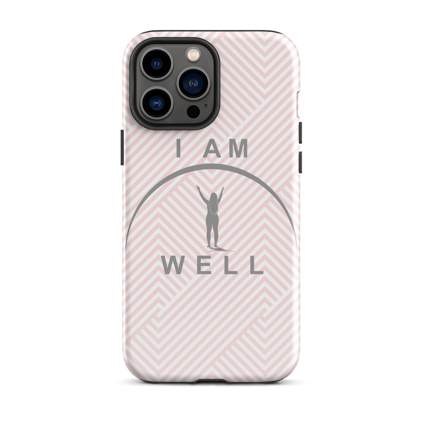 I AM WELL Tough Case for iPhone® Women's Pink w/ Grey Logo