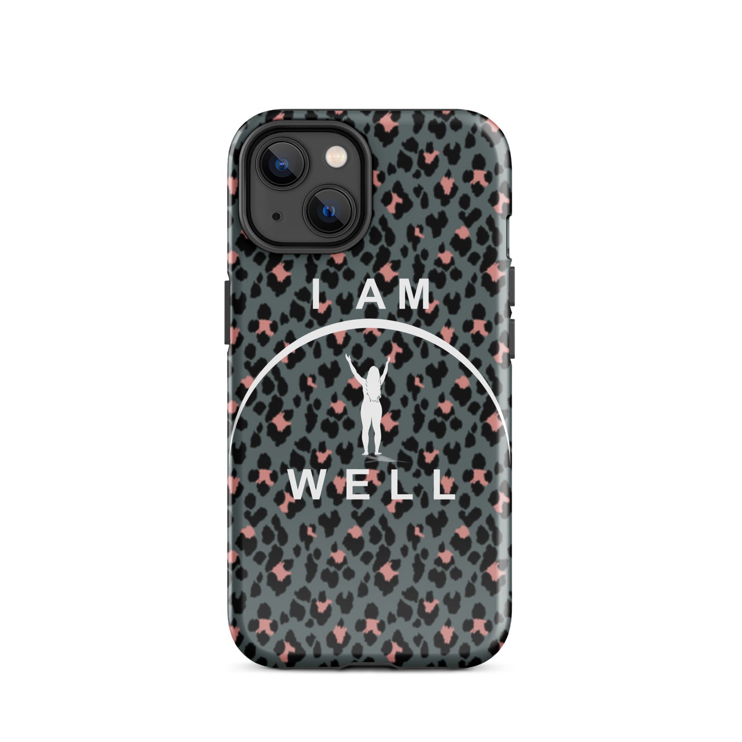 I AM WELL Tough Case for iPhone® Women's Cheetah w/ White Logo