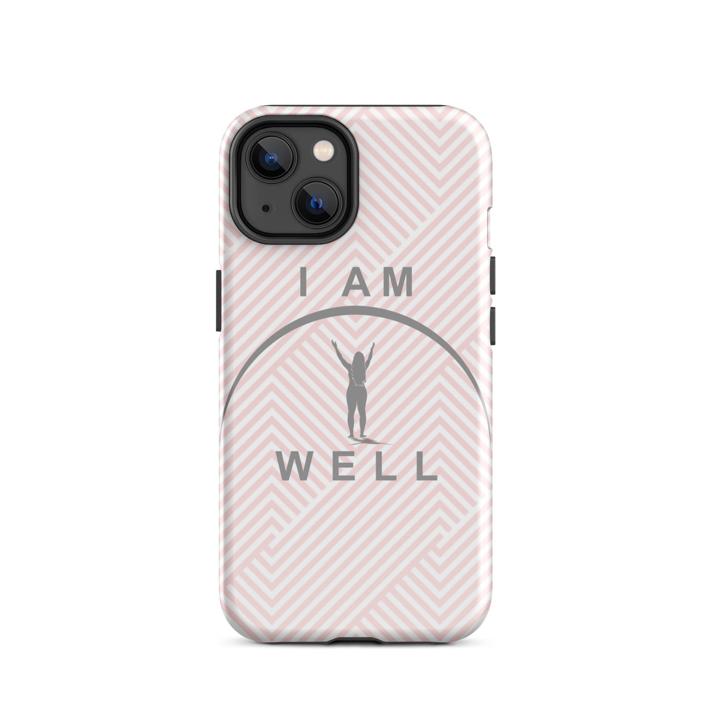 I AM WELL Tough Case for iPhone® Women's Pink w/ Grey Logo