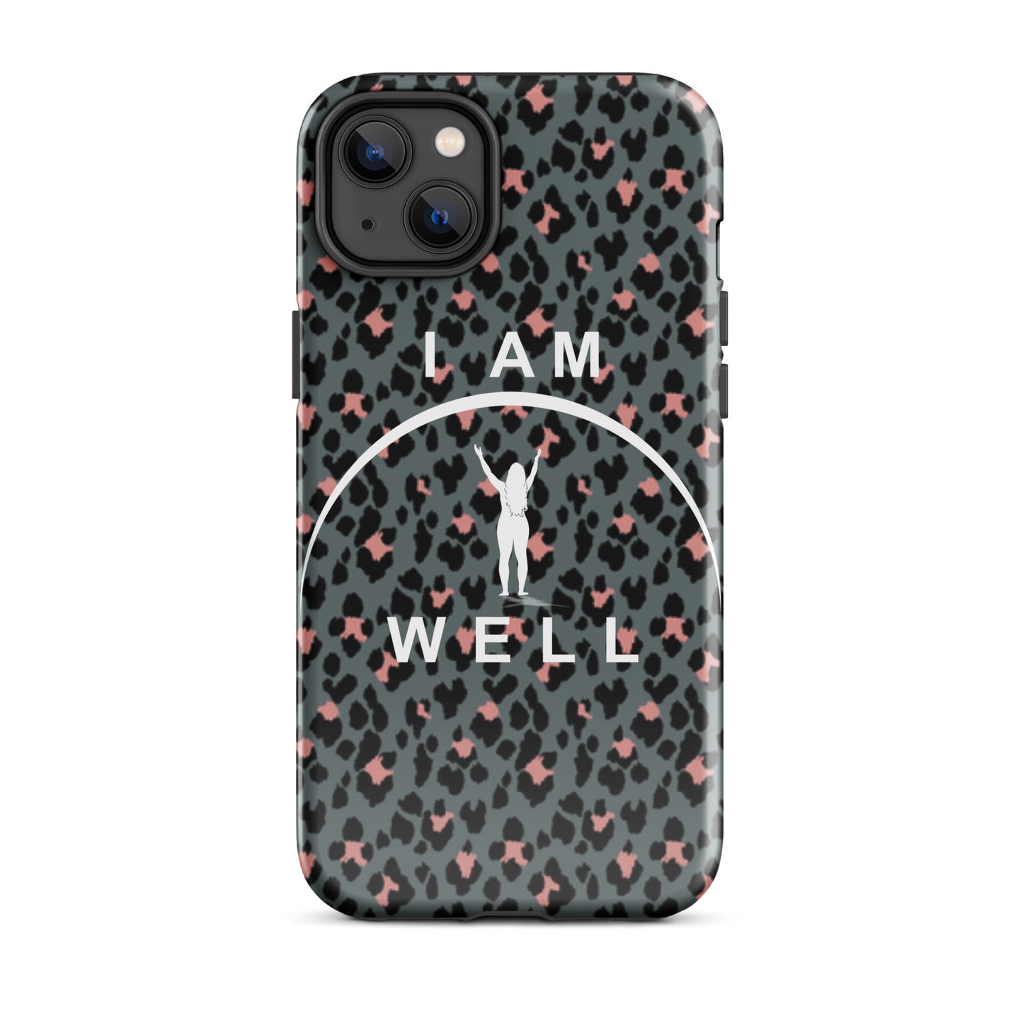 I AM WELL Tough Case for iPhone® Women's Cheetah w/ White Logo