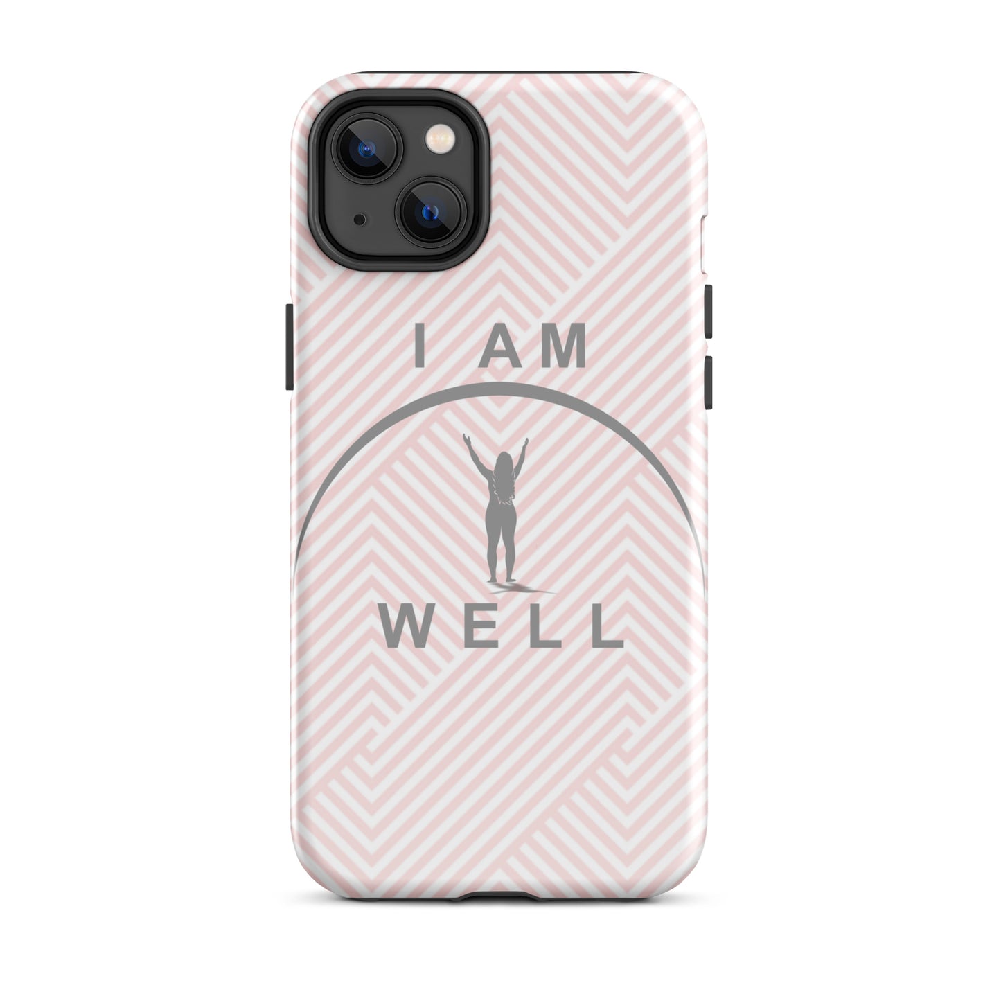 I AM WELL Tough Case for iPhone® Women's Pink w/ Grey Logo