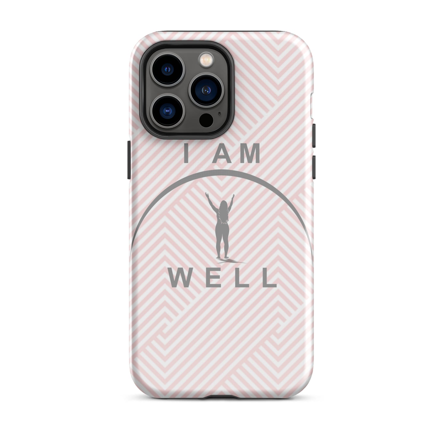 I AM WELL Tough Case for iPhone® Women's Pink w/ Grey Logo