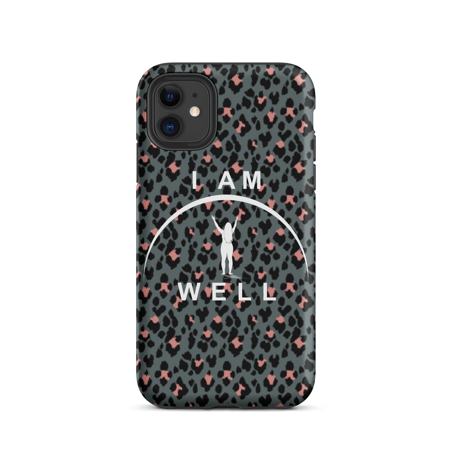 I AM WELL Tough Case for iPhone® Women's Cheetah w/ White Logo