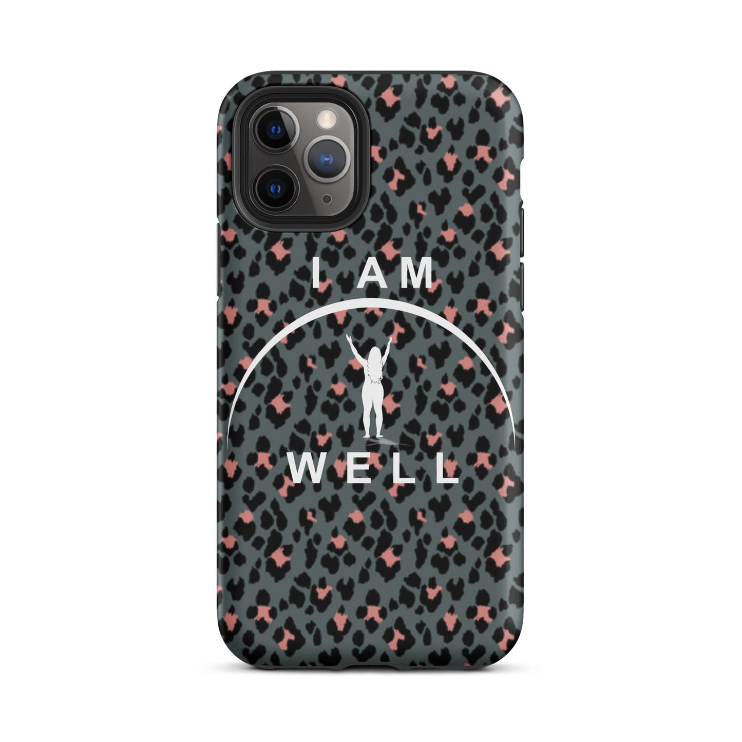 I AM WELL Tough Case for iPhone® Women's Cheetah w/ White Logo