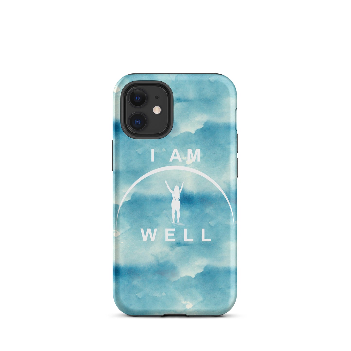 I AM WELL Tough Case for iPhone® Women's Blue w/ White Logo