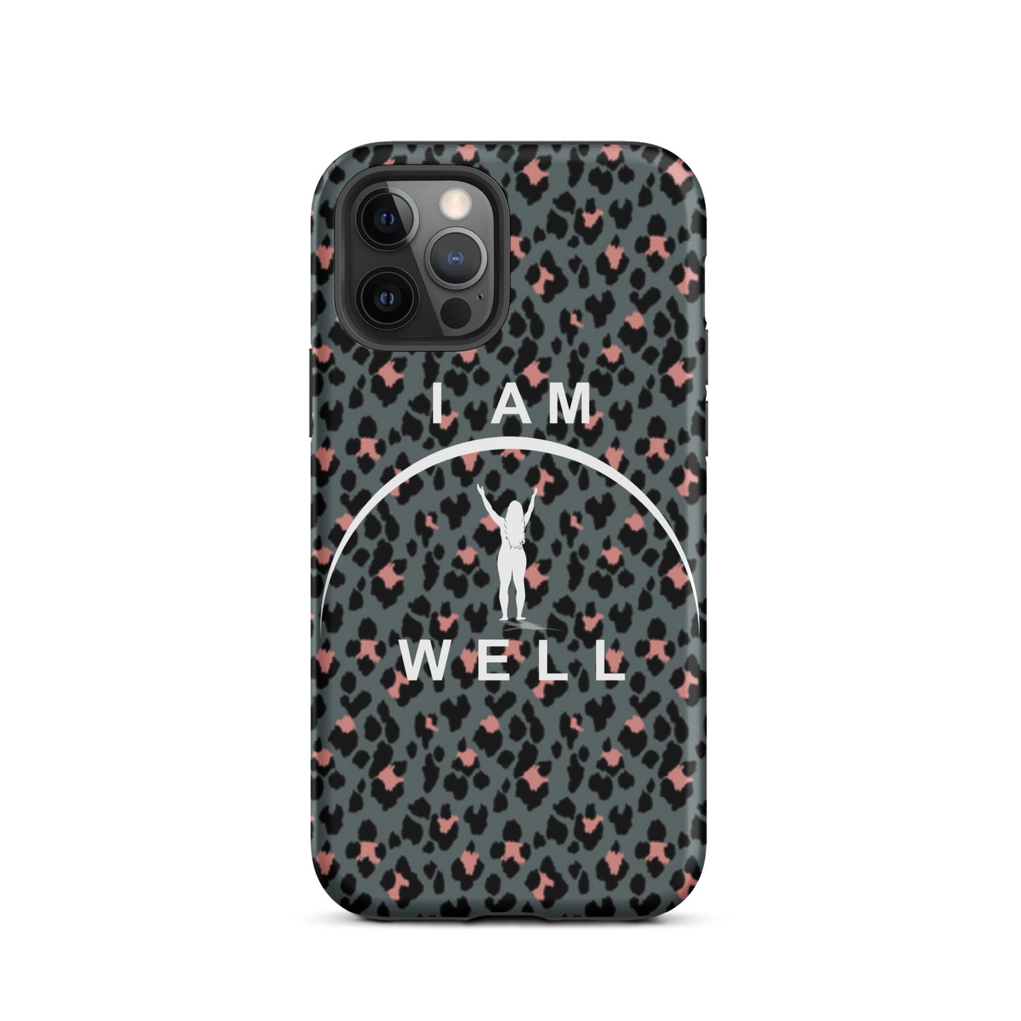 I AM WELL Tough Case for iPhone® Women's Cheetah w/ White Logo