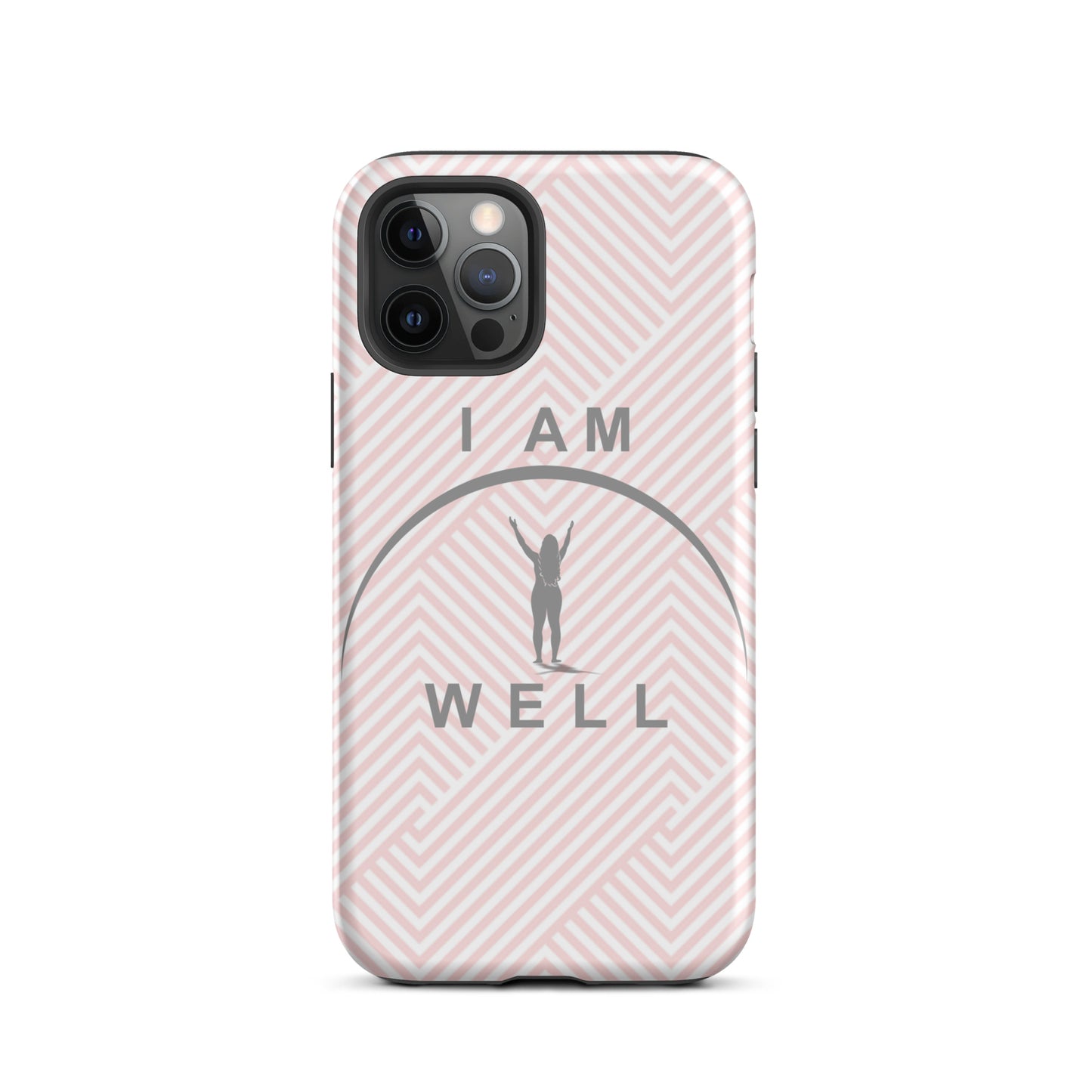 I AM WELL Tough Case for iPhone® Women's Pink w/ Grey Logo