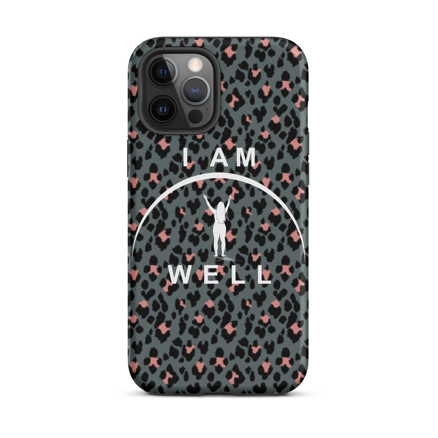 I AM WELL Tough Case for iPhone® Women's Cheetah w/ White Logo