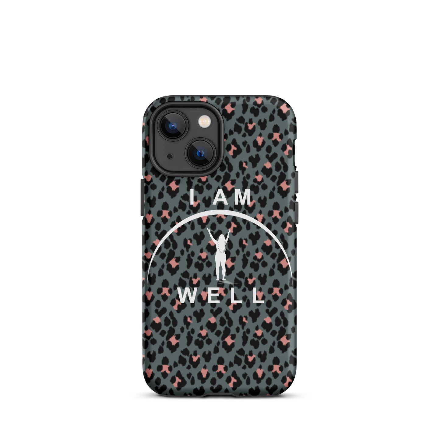 I AM WELL Tough Case for iPhone® Women's Cheetah w/ White Logo