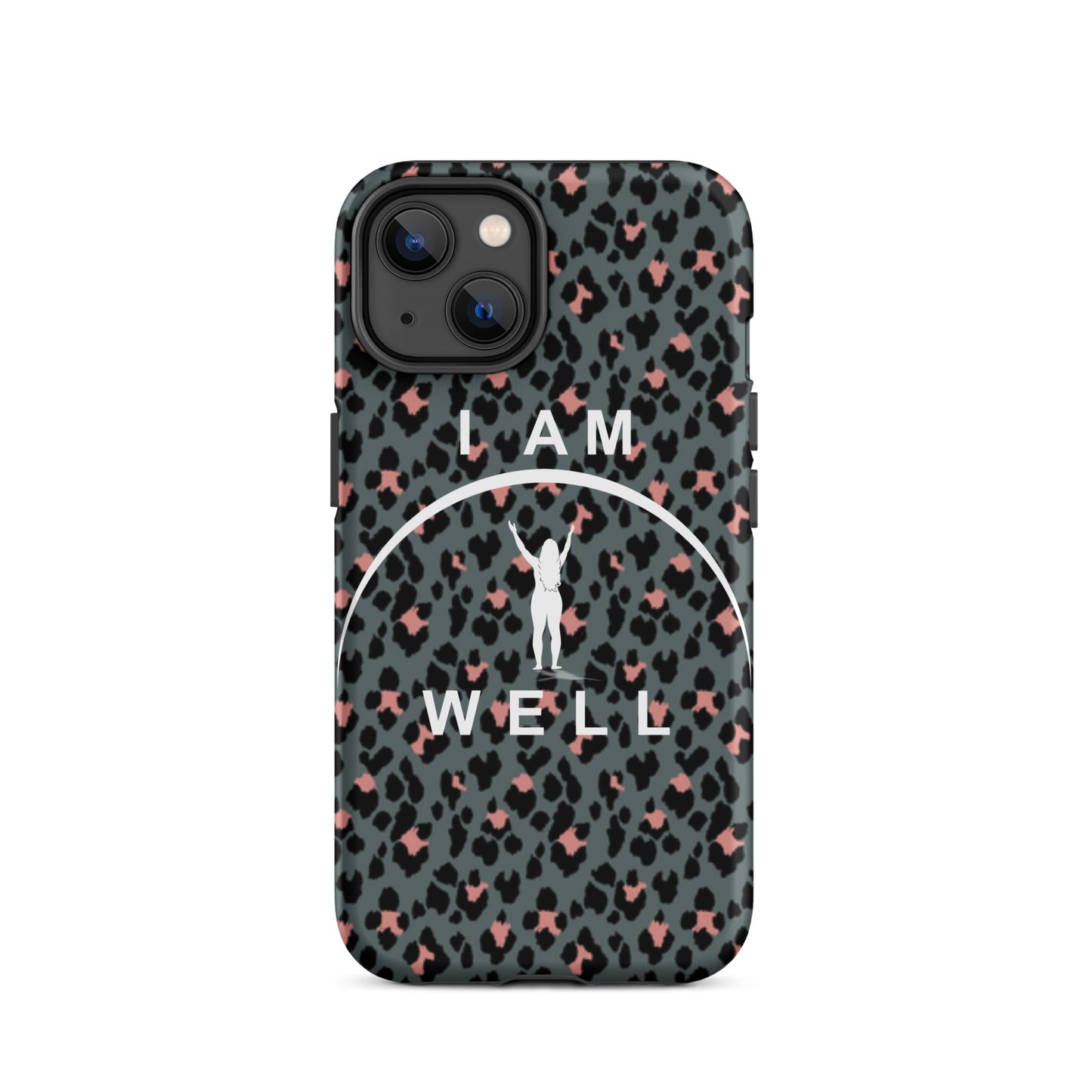 I AM WELL Tough Case for iPhone® Women's Cheetah w/ White Logo