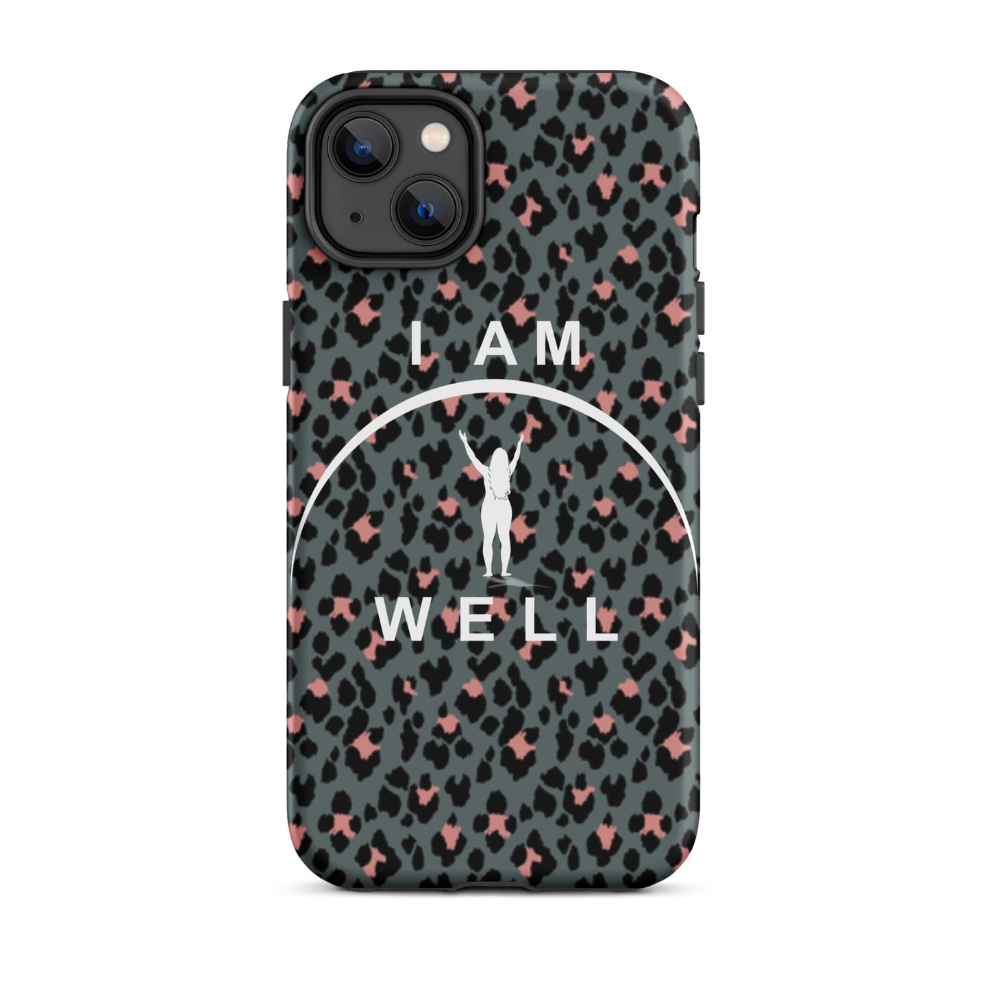 I AM WELL Tough Case for iPhone® Women's Cheetah w/ White Logo