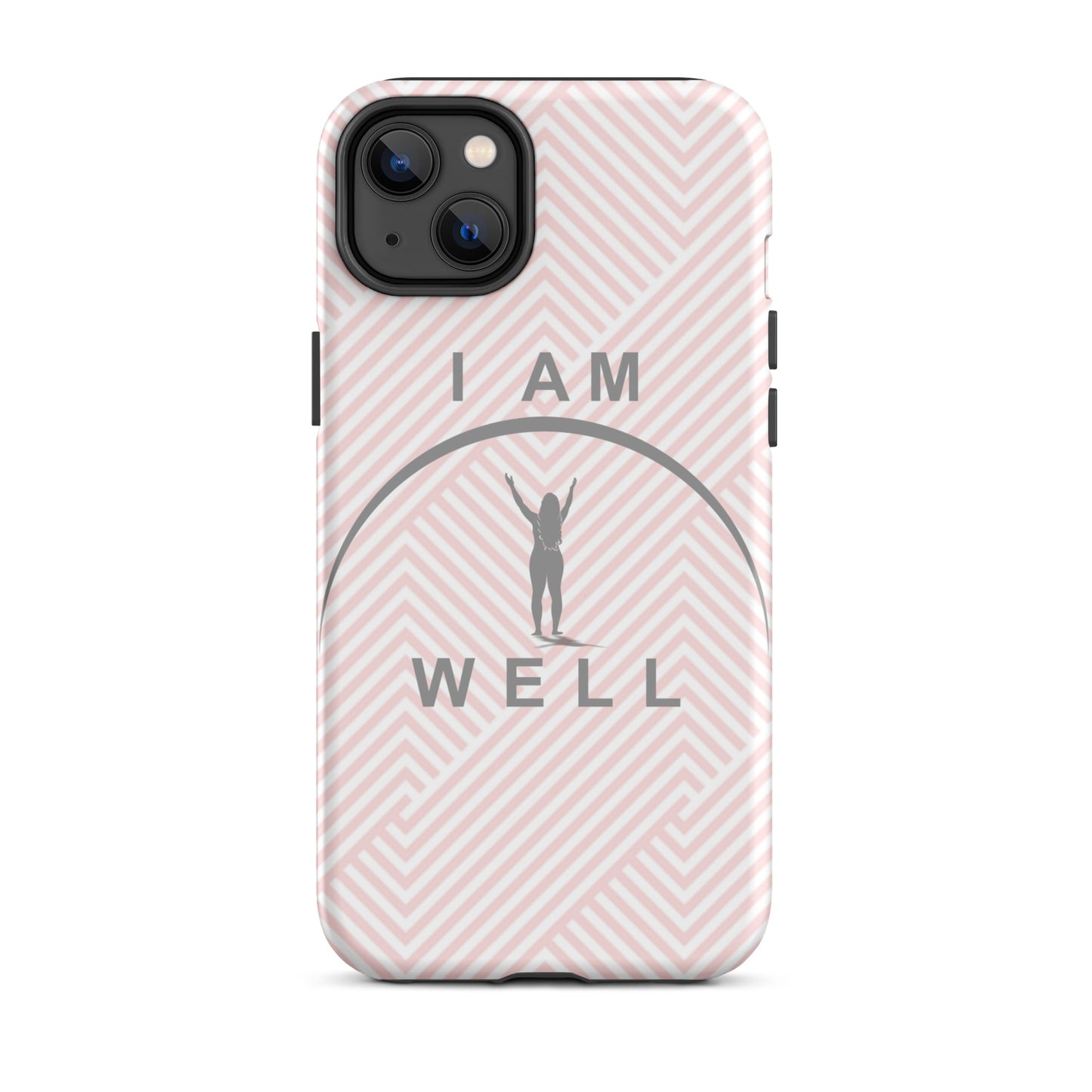 I AM WELL Tough Case for iPhone® Women's Pink w/ Grey Logo